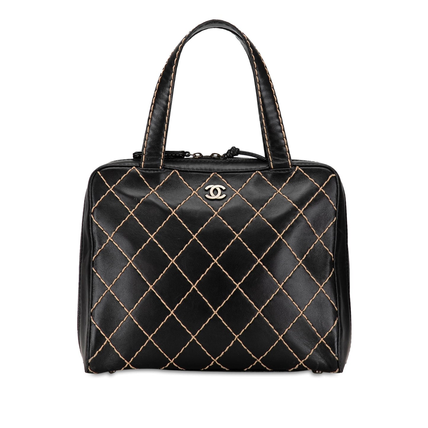 Chanel CC Wild Stitch Lambskin SHG-19CouV Handbag