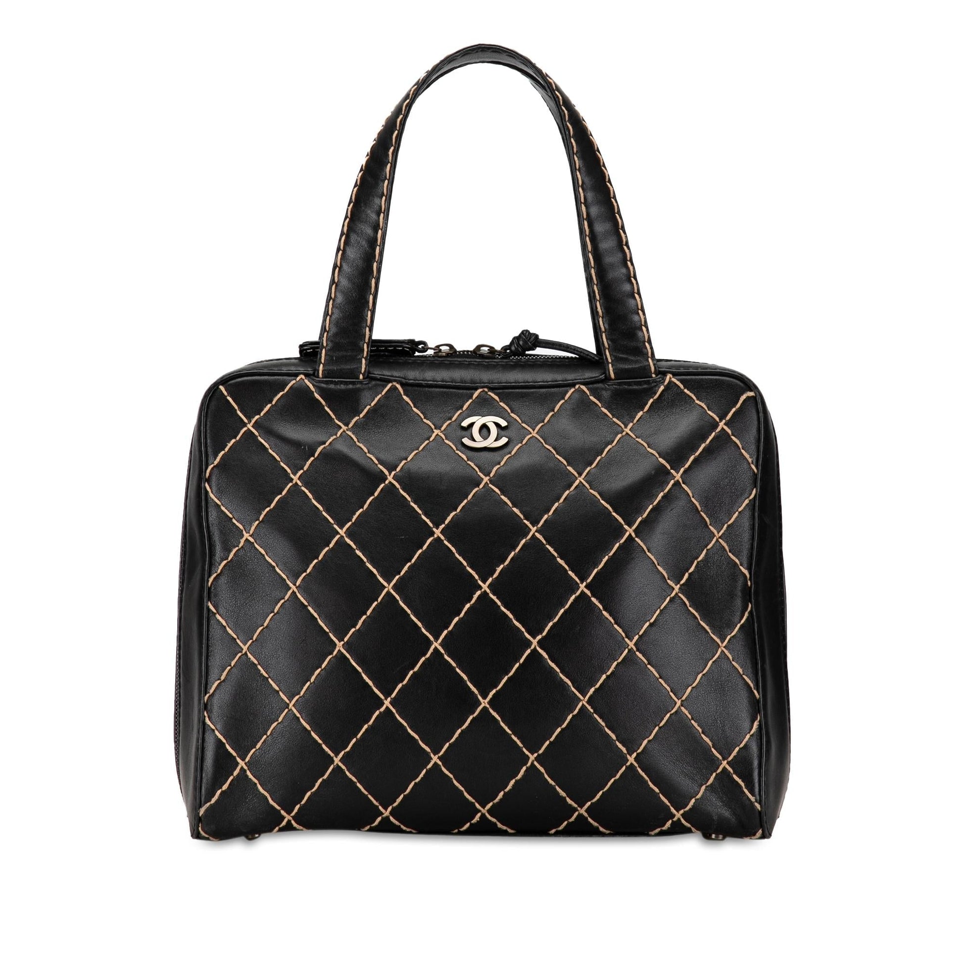 Chanel CC Wild Stitch Lambskin SHG-19CouV Handbag