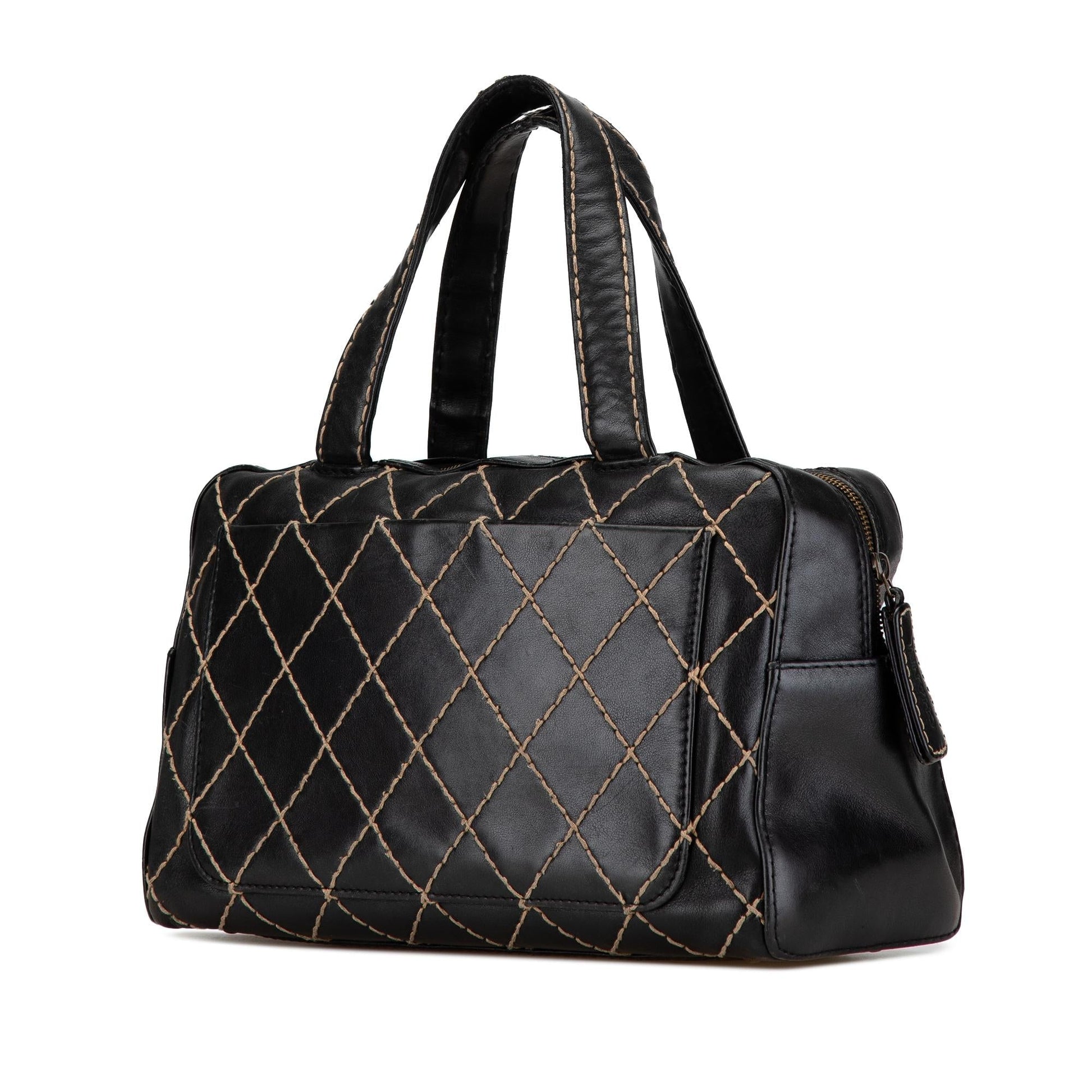 Chanel CC Wild Stitch Lambskin Handbag