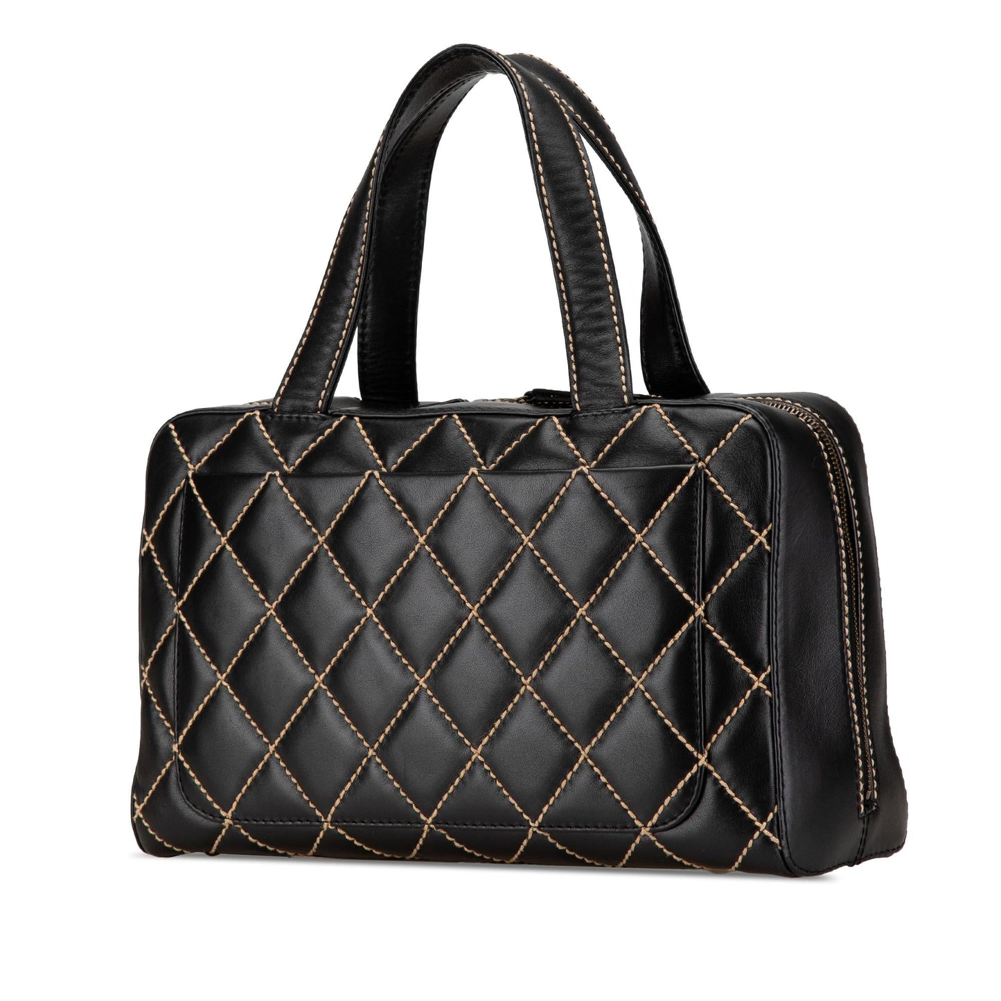 Chanel CC Wild Stitch Lambskin Handbag Lambskin Handbag