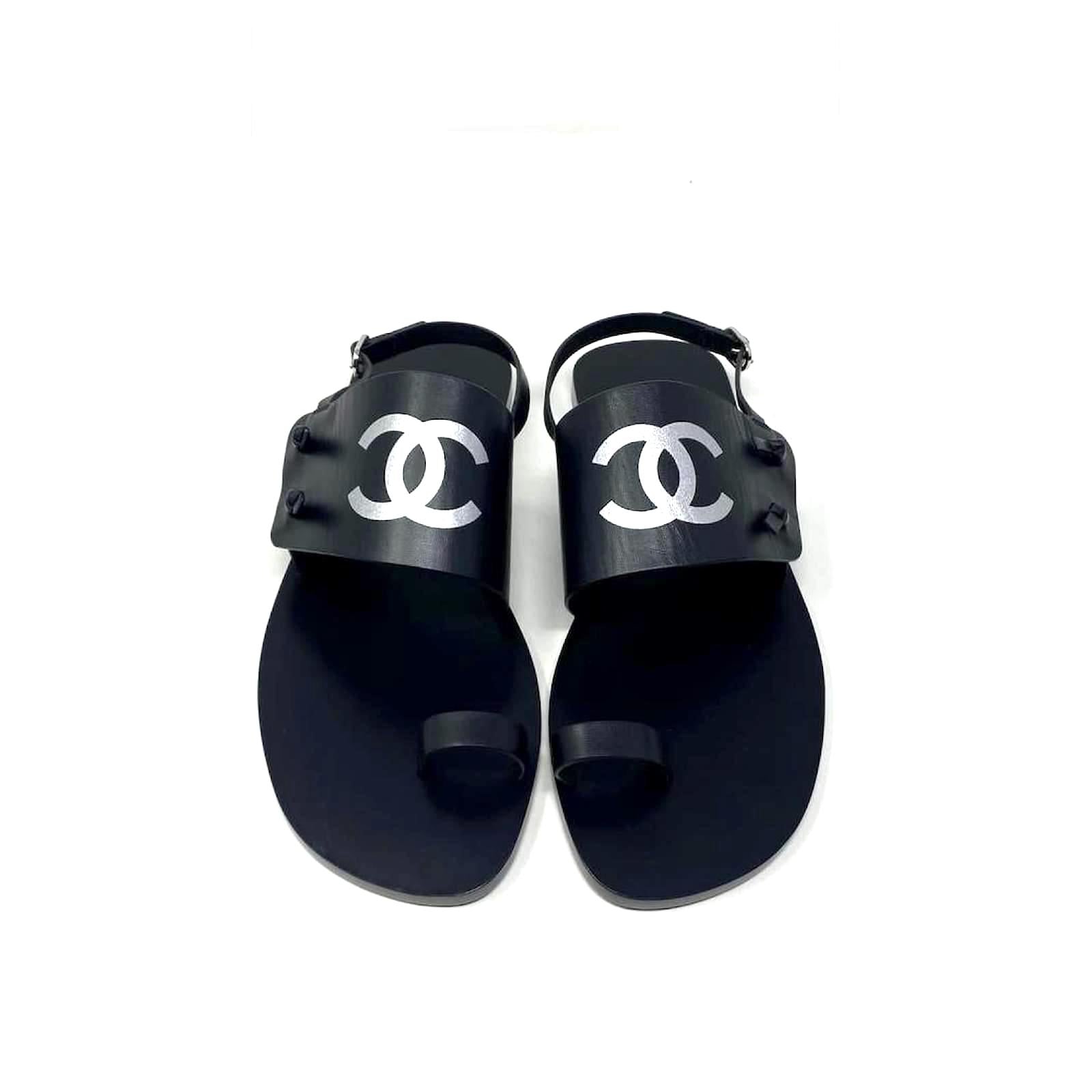 Chanel CC Thong Slingback Sandals for Women
