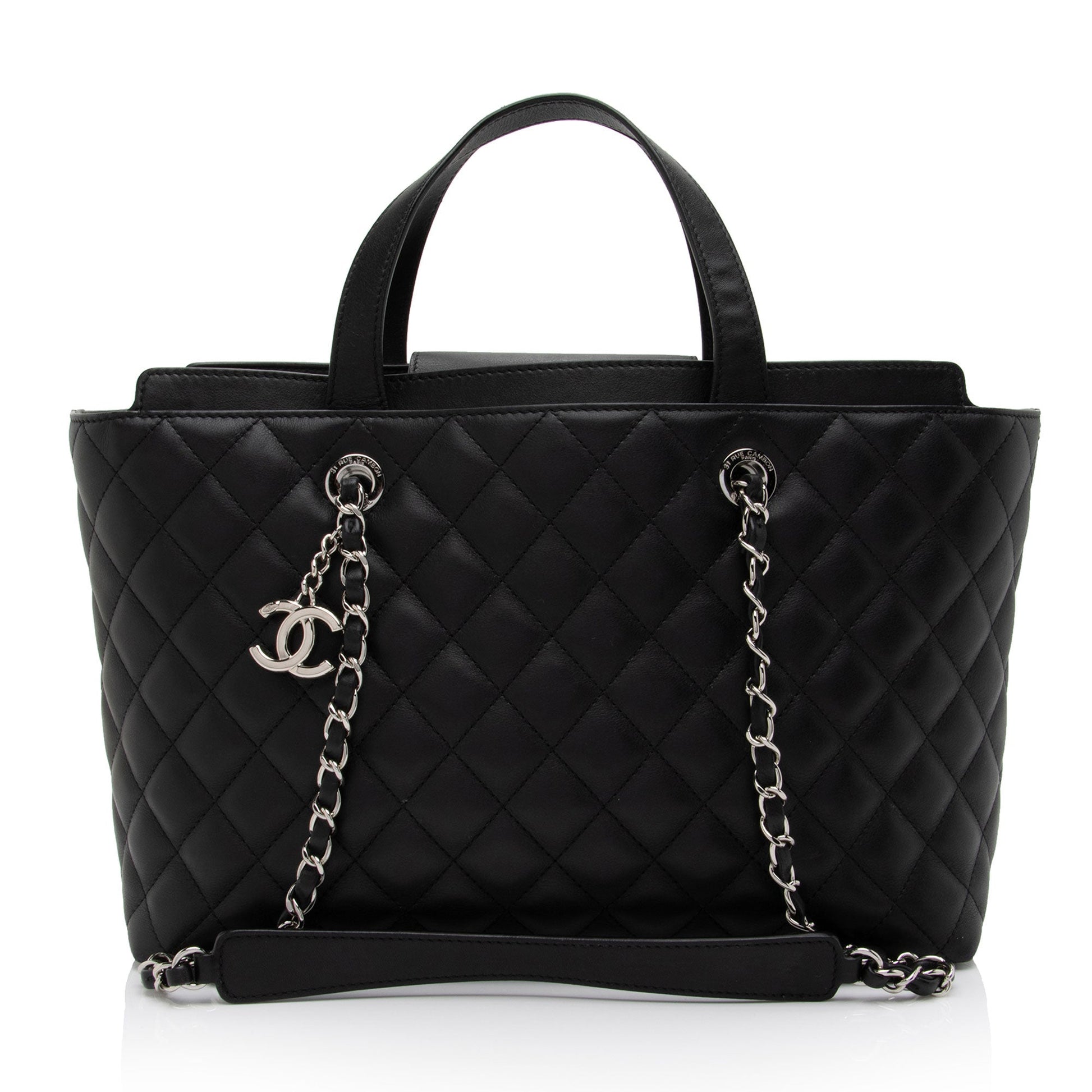 Chanel Calfskin CC Shopping SHF-kkslci Tote Bag