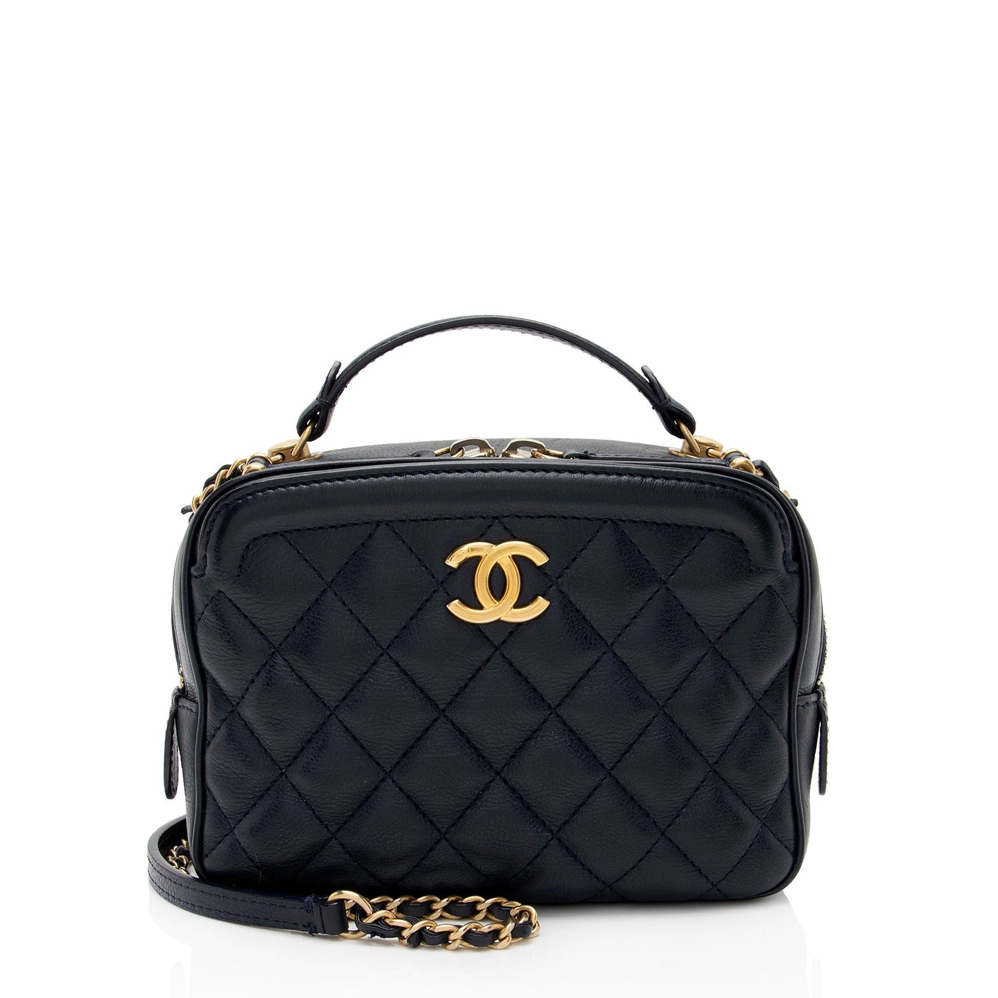 Chanel Calfskin CC Vanity SHF-7b563I Small Handbag