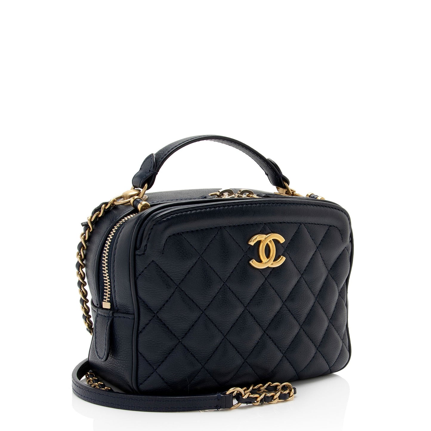 Chanel Calfskin CC Vanity SHF-7b563I Small Handbag