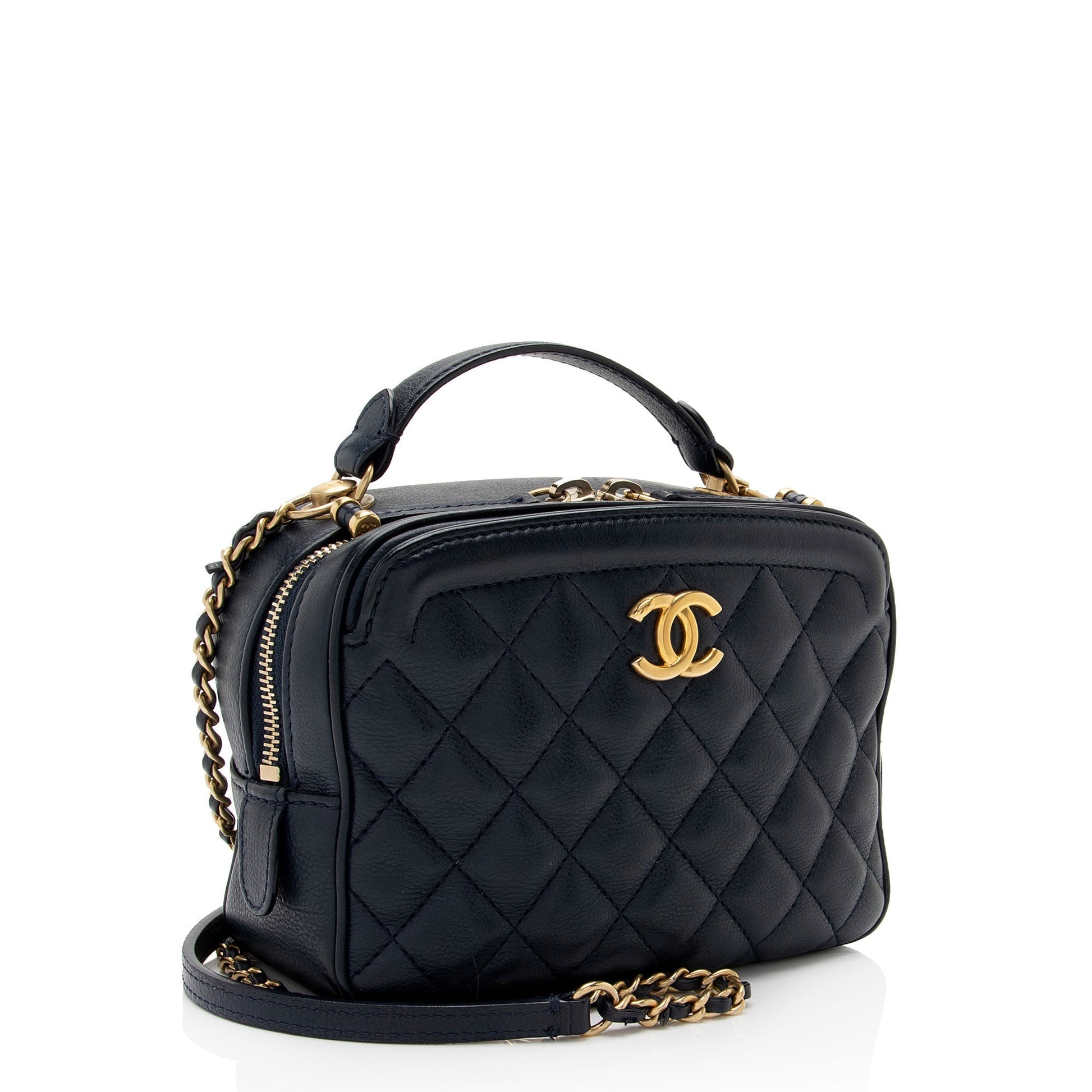 Chanel Calfskin CC Vanity SHF-7b563I Small Handbag