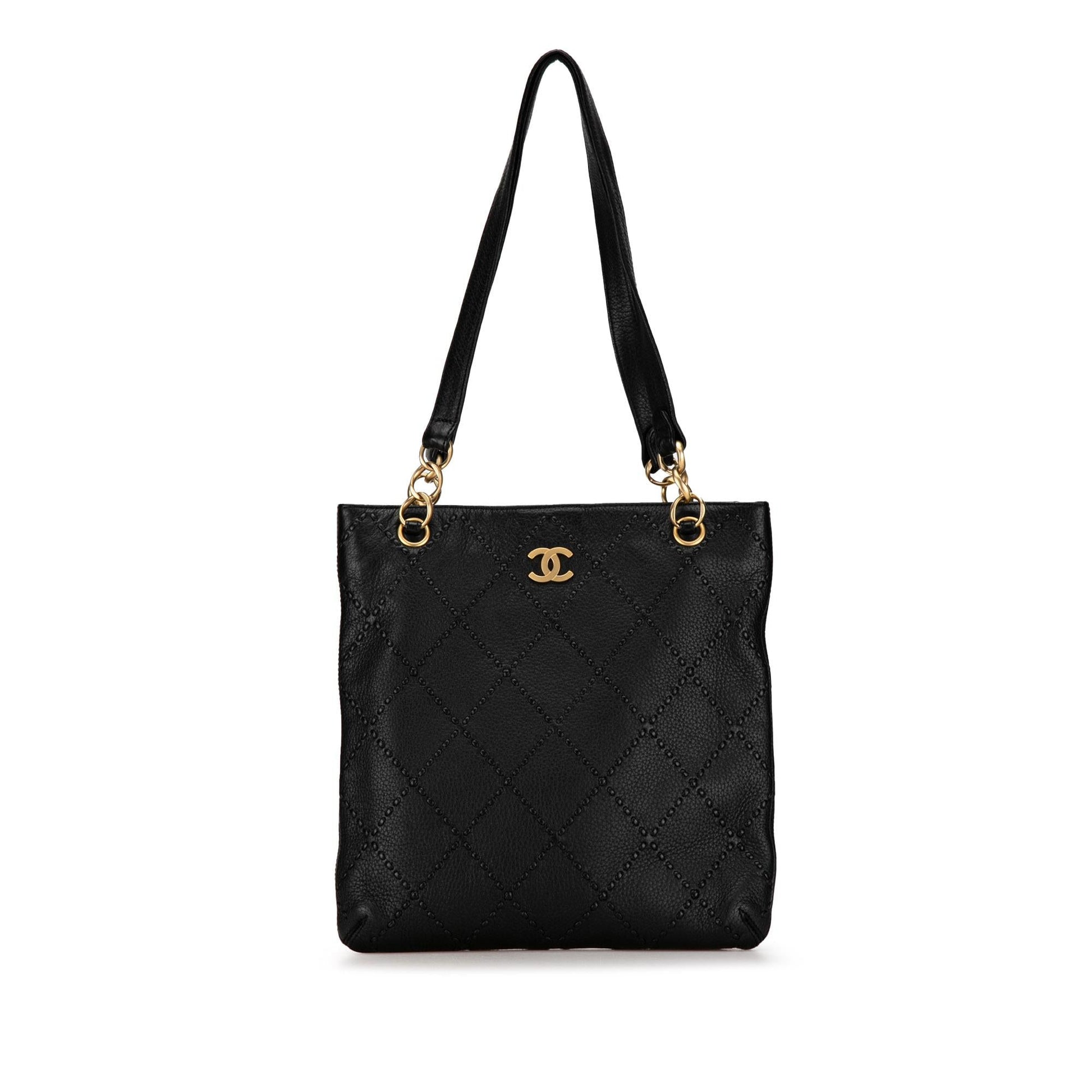 Chanel Calfskin CC Wild Sitch SHG-3bUSXo Tote Bag