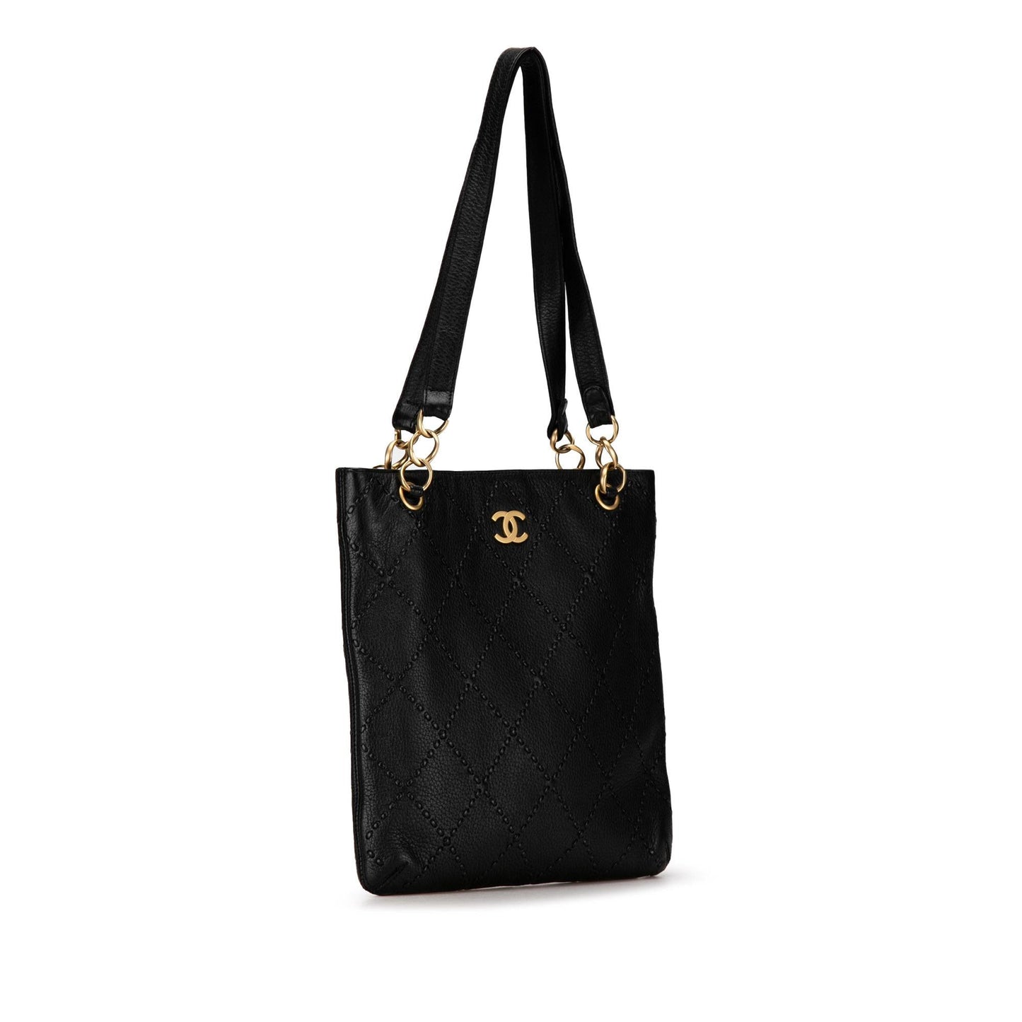 Chanel Calfskin CC Wild Sitch SHG-3bUSXo Tote Bag