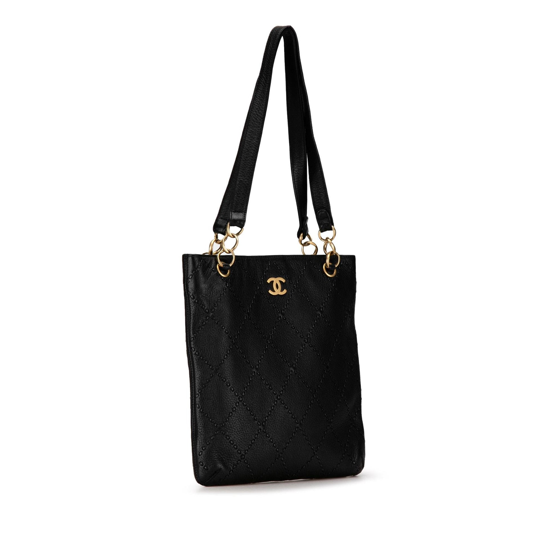 Chanel Calfskin CC Wild Sitch SHG-3bUSXo Tote Bag