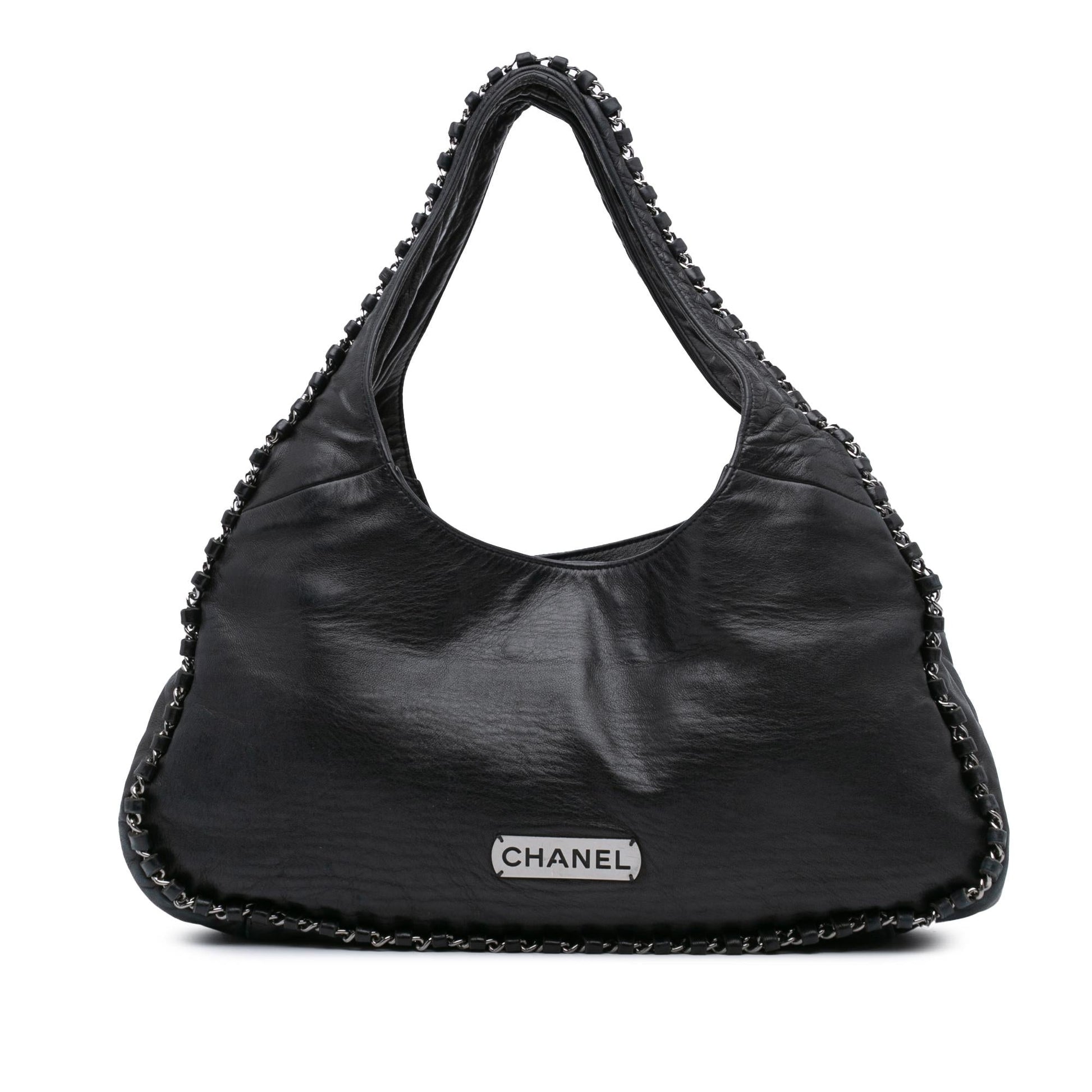 Chanel Calfskin Around Hobo Shoulder Bag