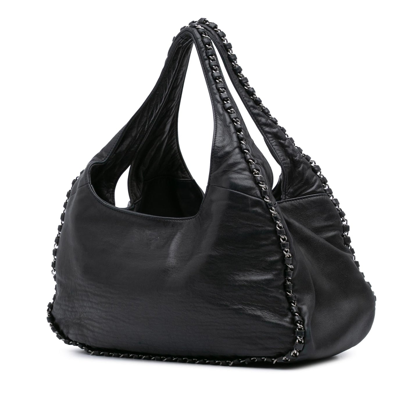Chanel Calfskin Around Hobo Shoulder Bag