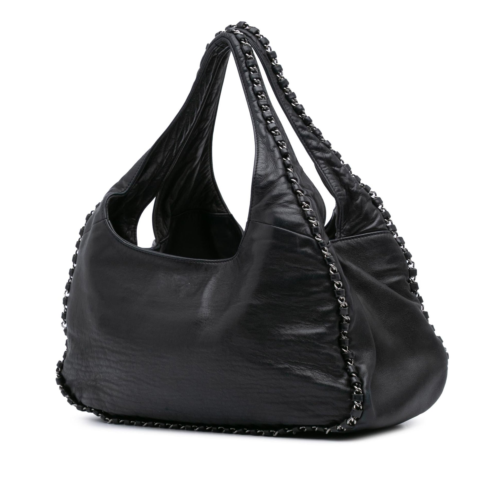 Chanel Calfskin Around Hobo Shoulder Bag