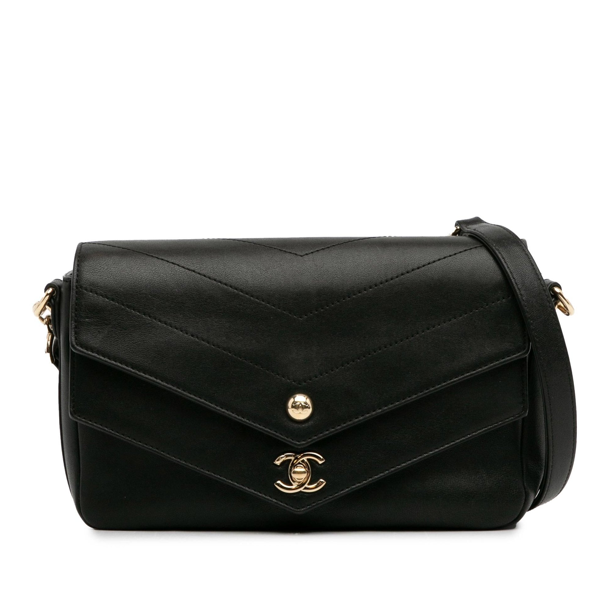 Chanel Calfskin Elaphe Double Chevron Flap SHG-L3u8Dw Handbag