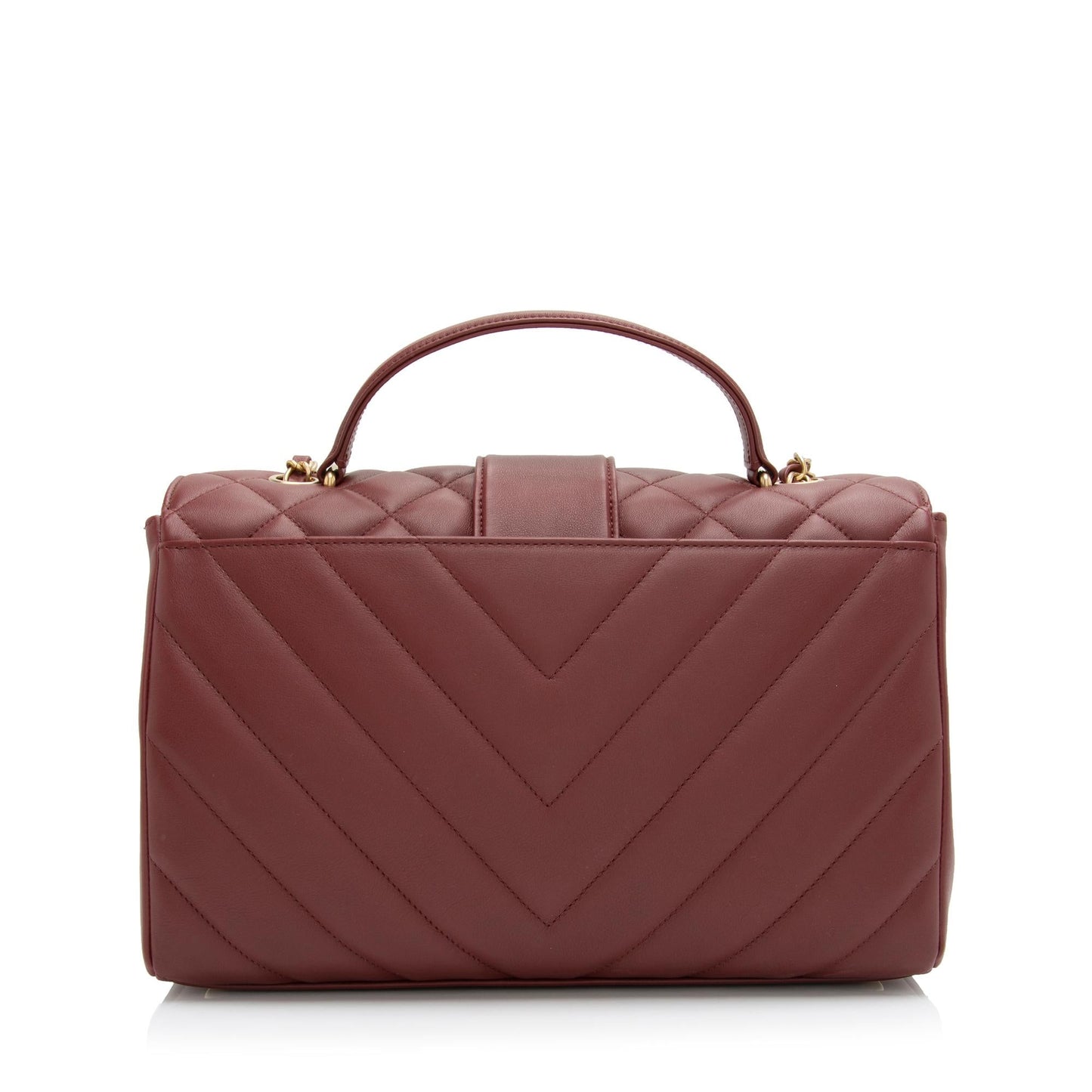Chanel Calfskin Golden Class CC Top Handle Shoulder Bag
