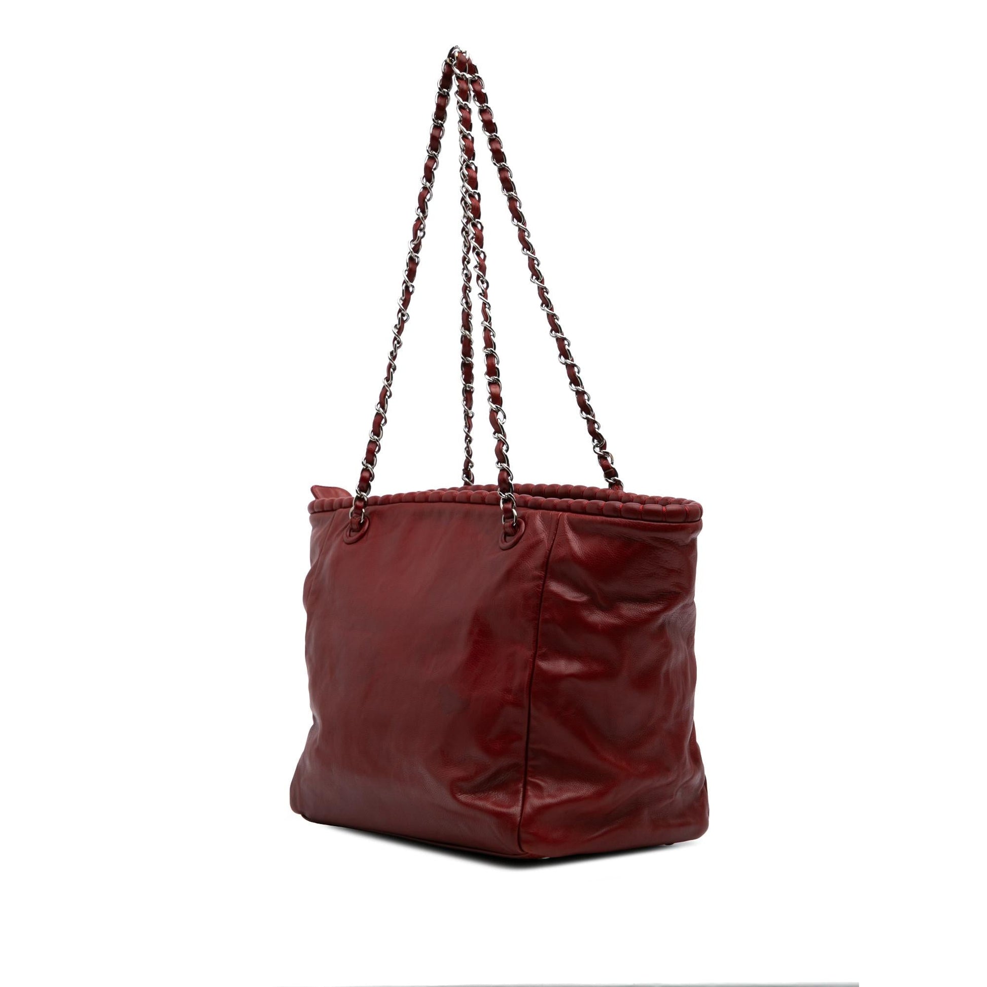 Chanel Calfskin On Bund Tote Bag