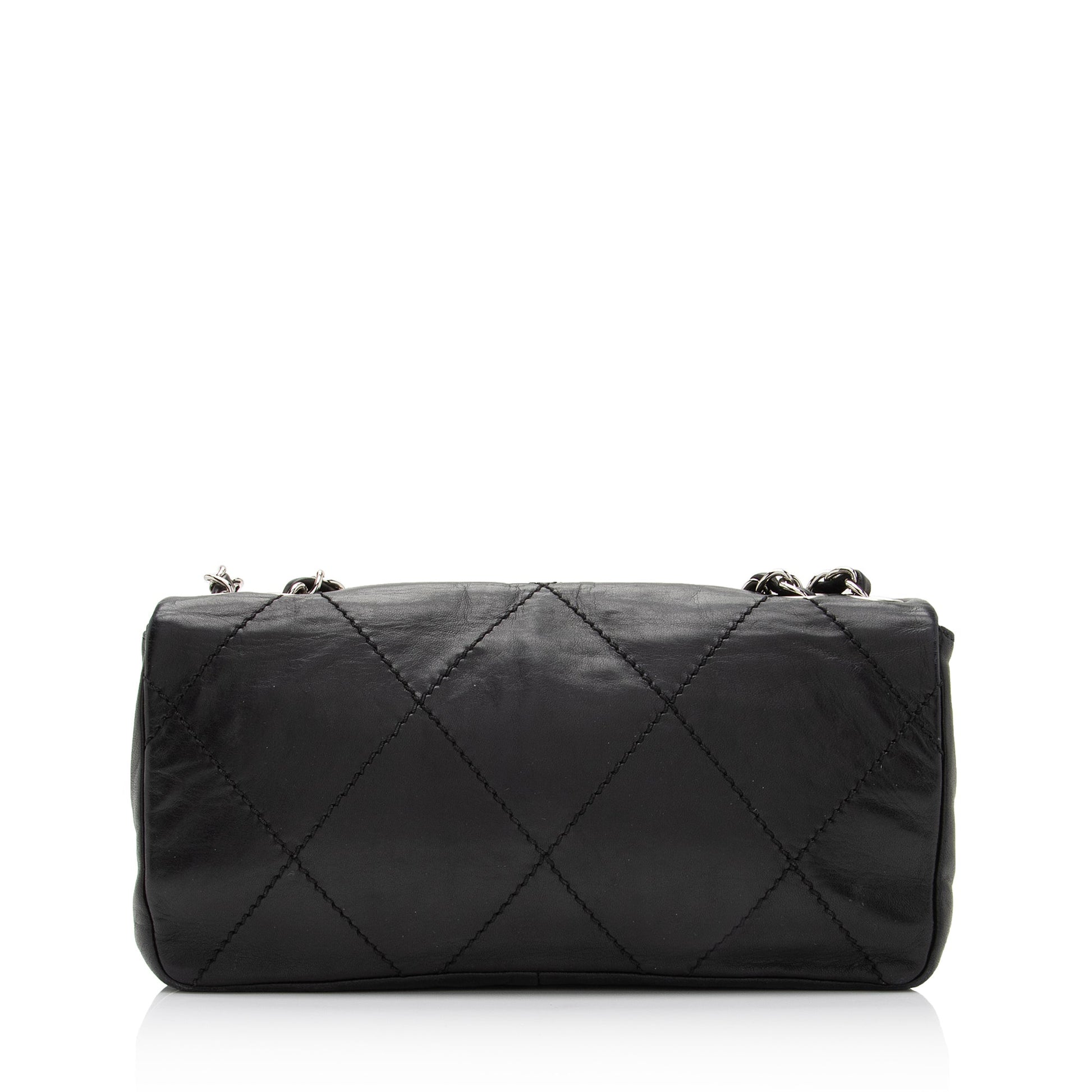 Chanel Calfskin Oversized Quilted CC Flap SHF-FRyV1T Small Shoulder Bag