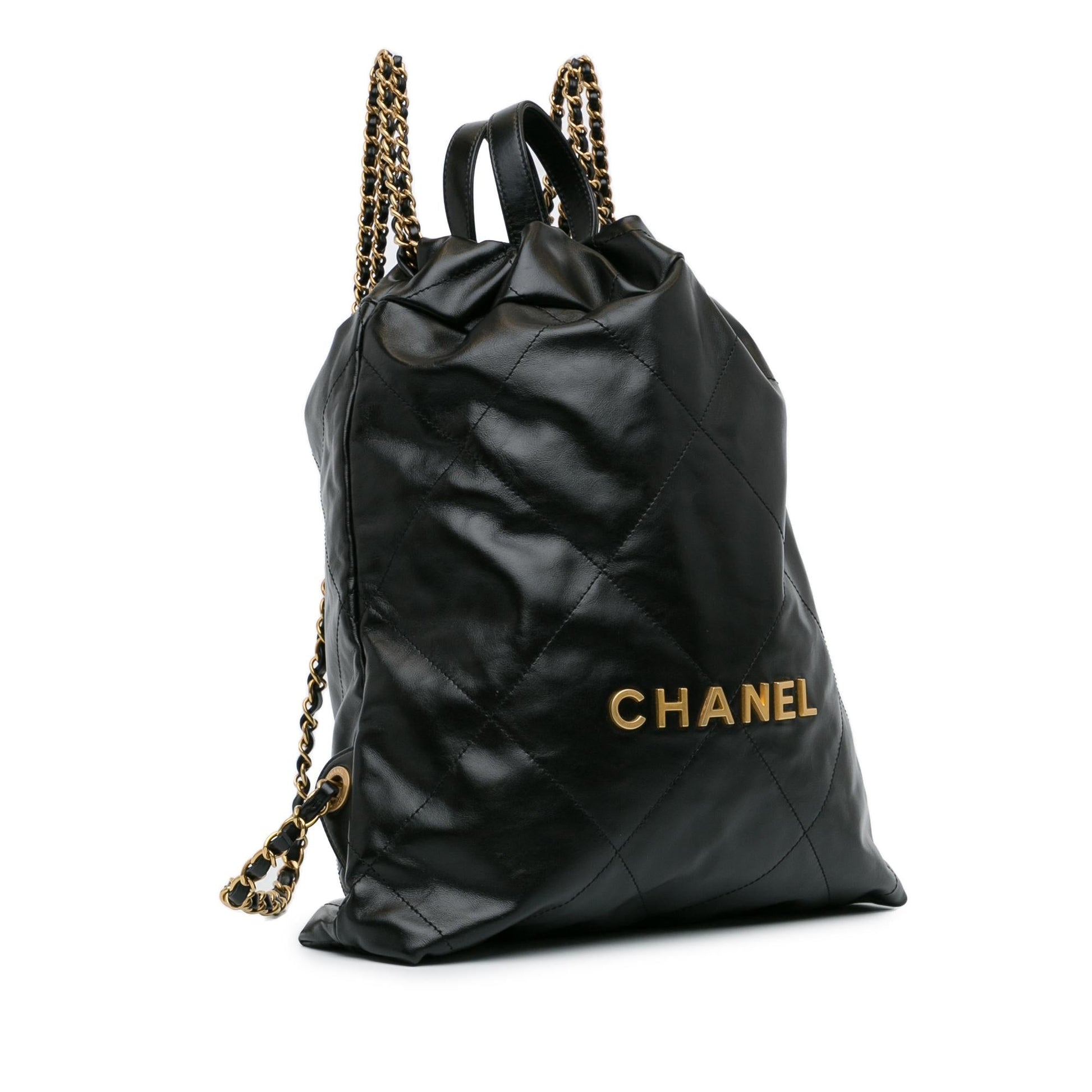 Chanel Calfskin Quilted 22 Backpack SHG-TXZEKc