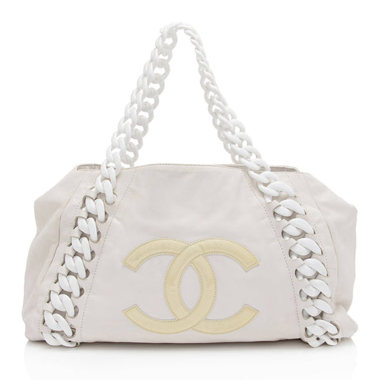Chanel Calfskin Modern CC SHF-ovDAqu Tote Bag