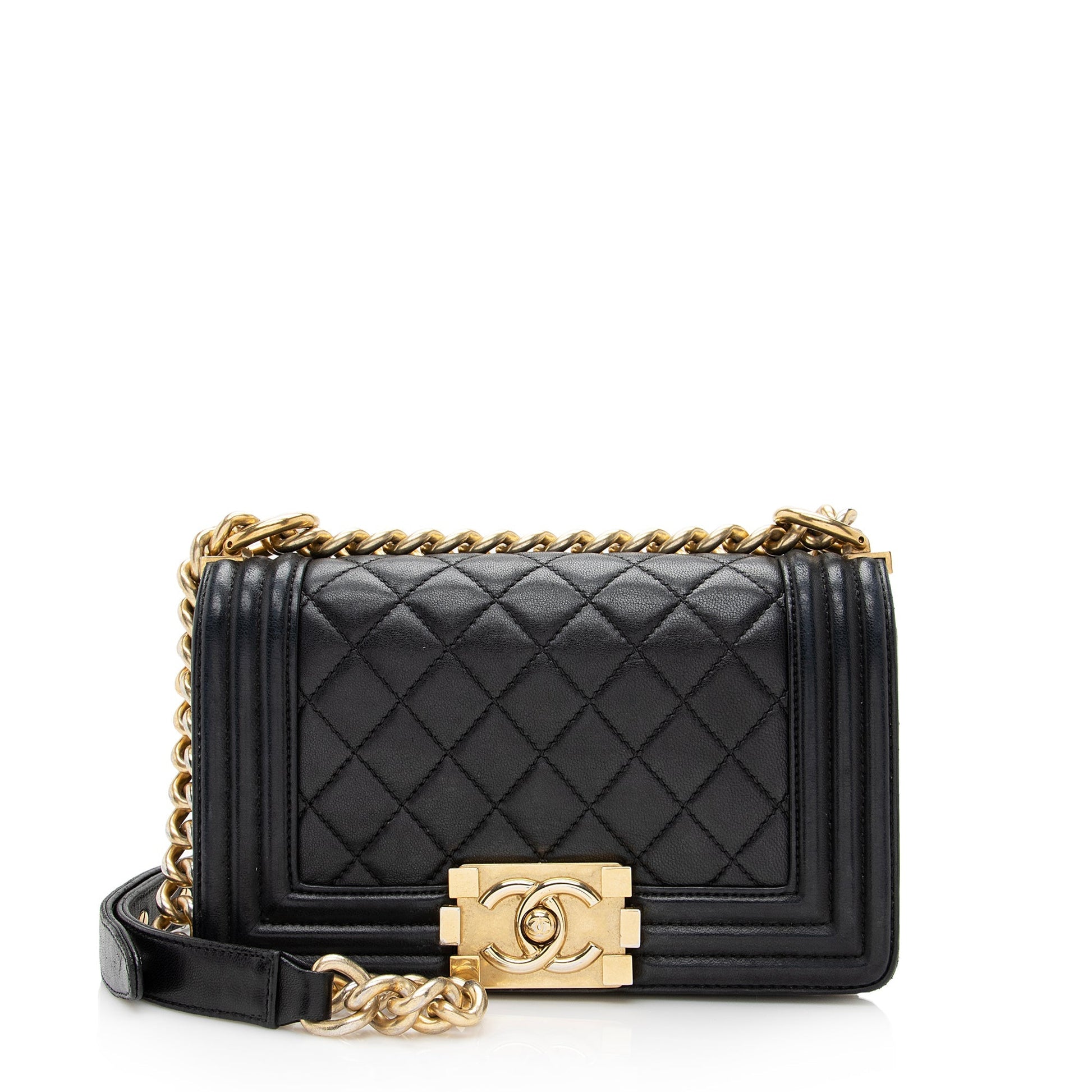 Chanel Calfskin Boy SHF Small Handbag