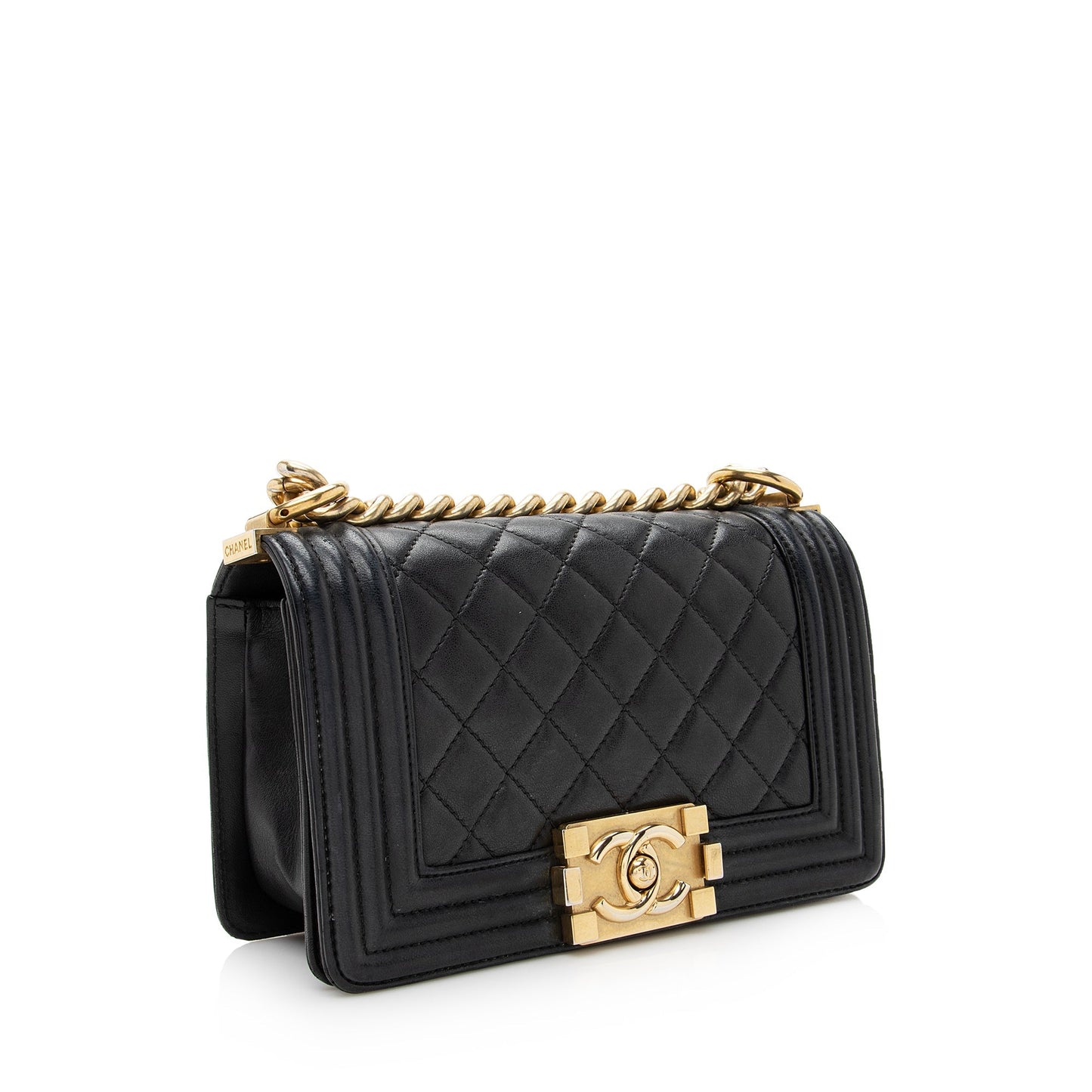 Chanel Calfskin Boy SHF Small Handbag