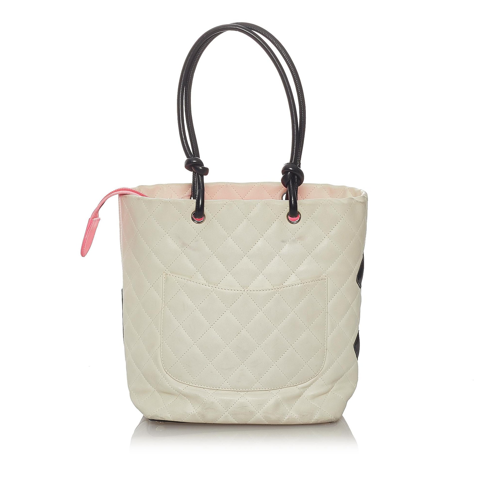 Chanel Cambon Ligne Lambskin SHG Leather Tote Bag