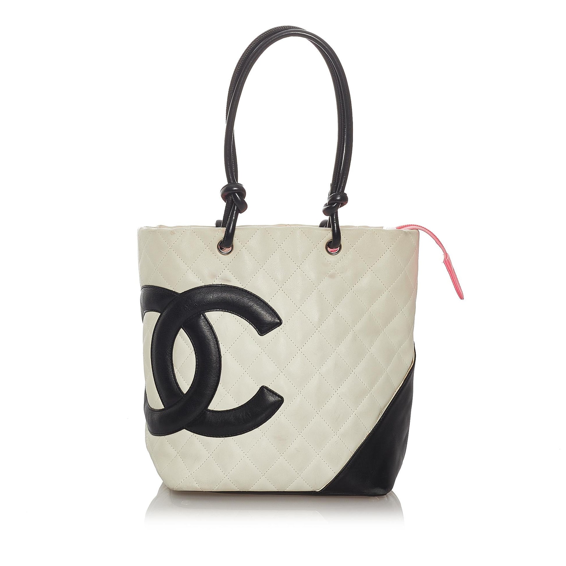 Chanel Cambon Ligne Lambskin SHG Leather Tote Bag