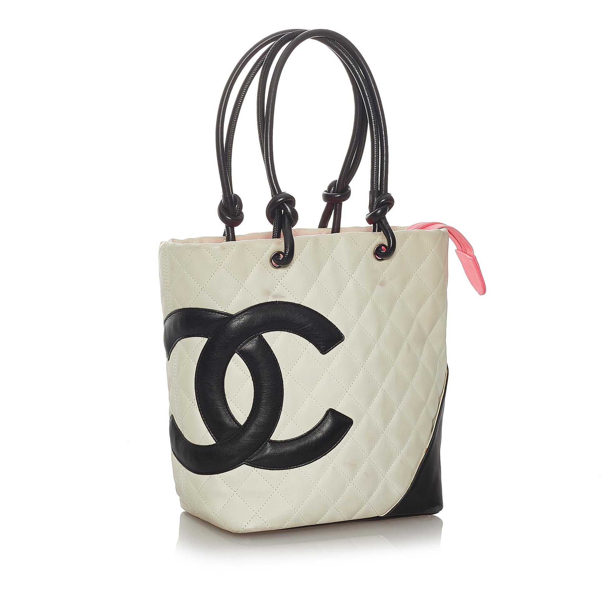 Chanel Cambon Ligne Lambskin SHG Leather Tote Bag