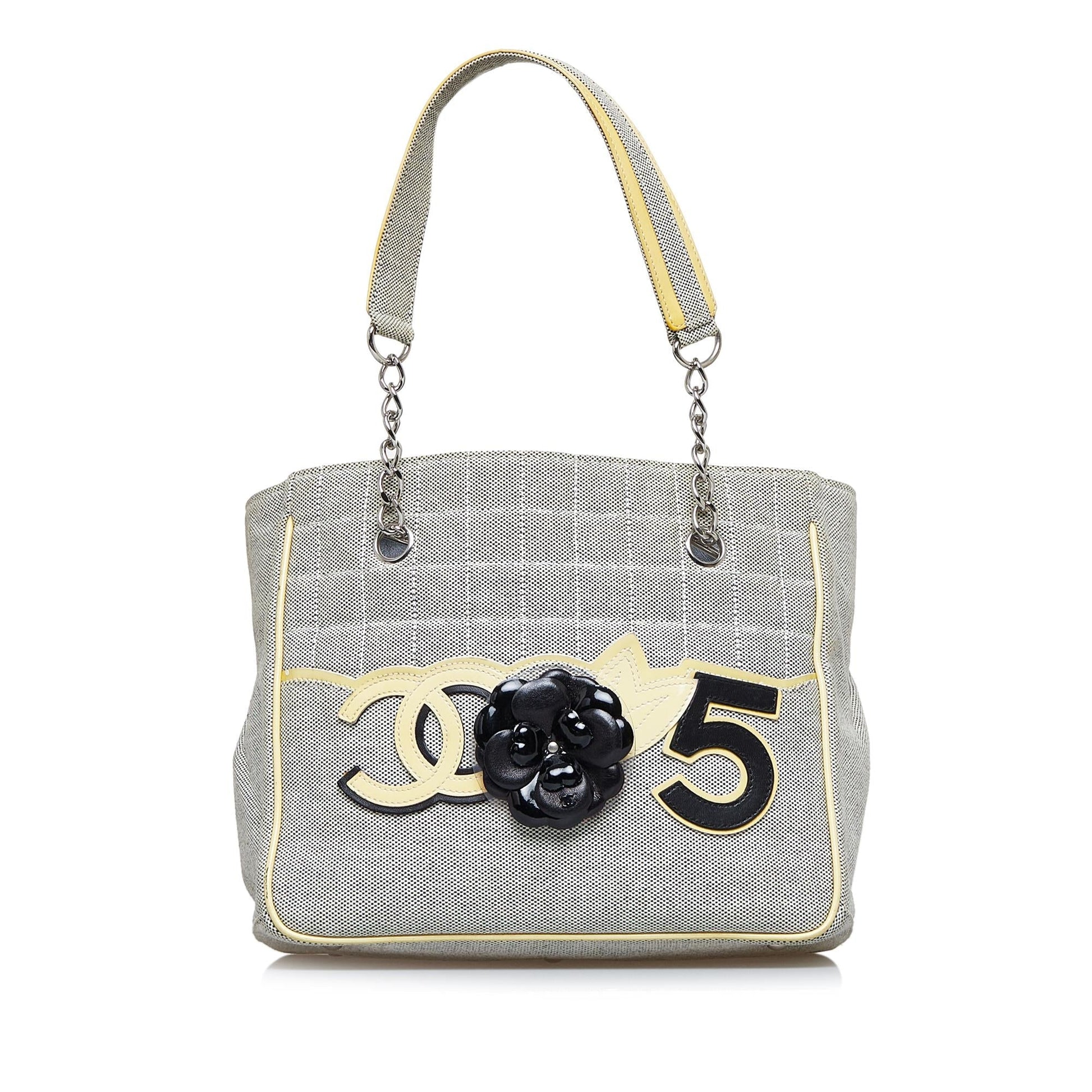 Chanel Camellia CC Choco Bar No. 5 Shoulder Bag