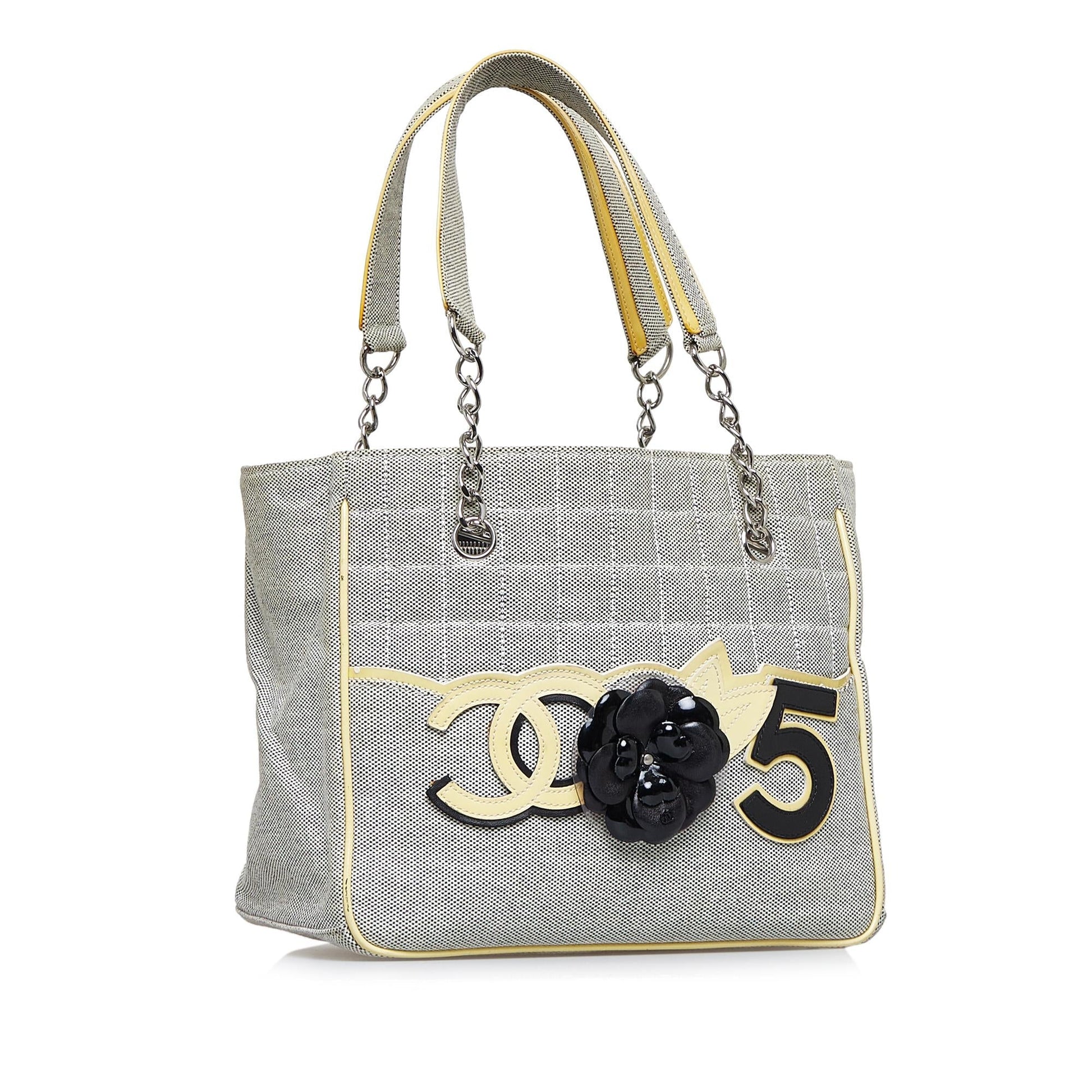 Chanel Camellia CC Choco Bar No. 5 Shoulder Bag