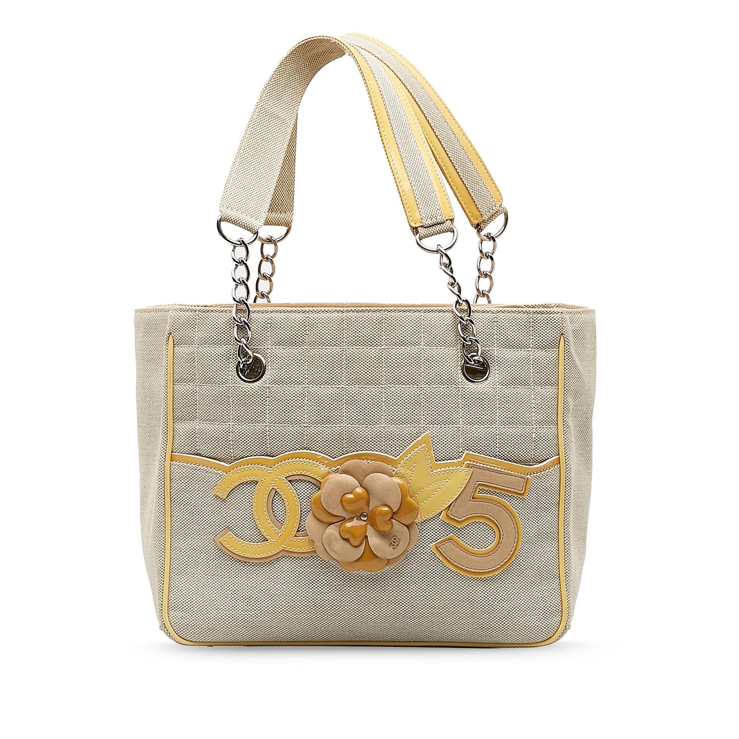 Chanel Camellia CC Choco Bar No. 5 Shoulder Bag Shg Cgt5Yo