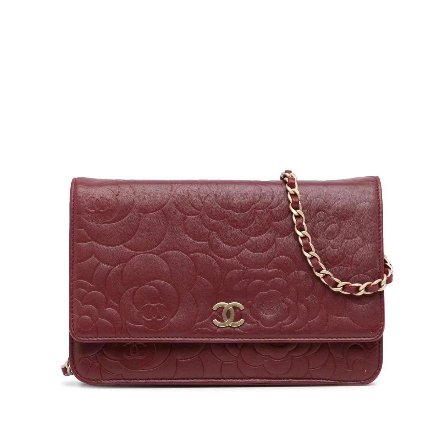 Chanel Camellia CC On SHG-HpTlgX Wallet Case