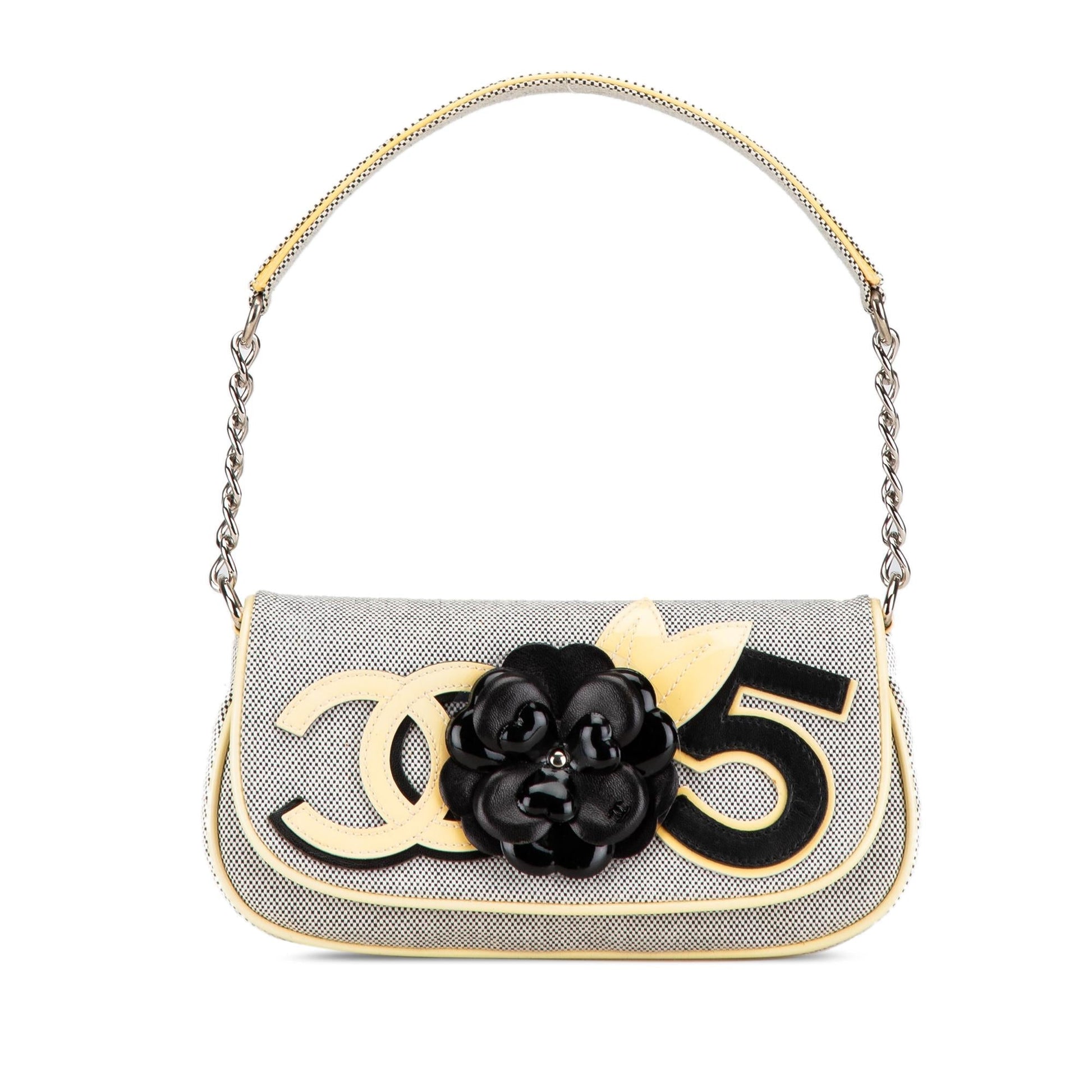 Chanel Camellia CC No. 5 SHG-SFusP9 Canvas Shoulder Bag