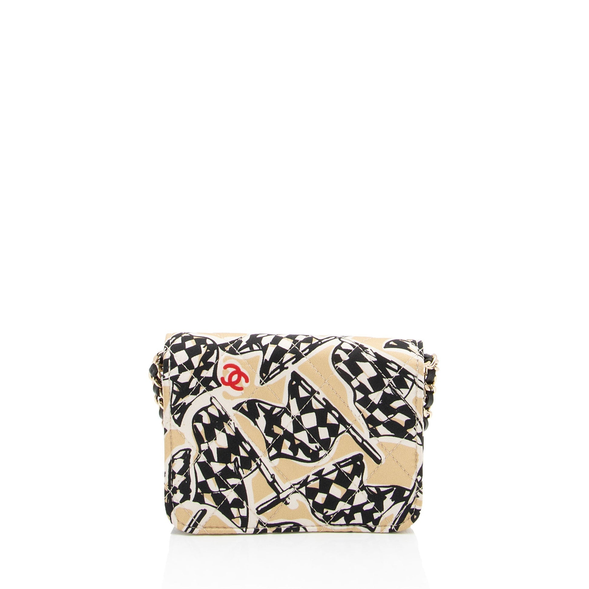 Chanel Check CC Flap on SHF-EUfiZA Canvas Wallet Case