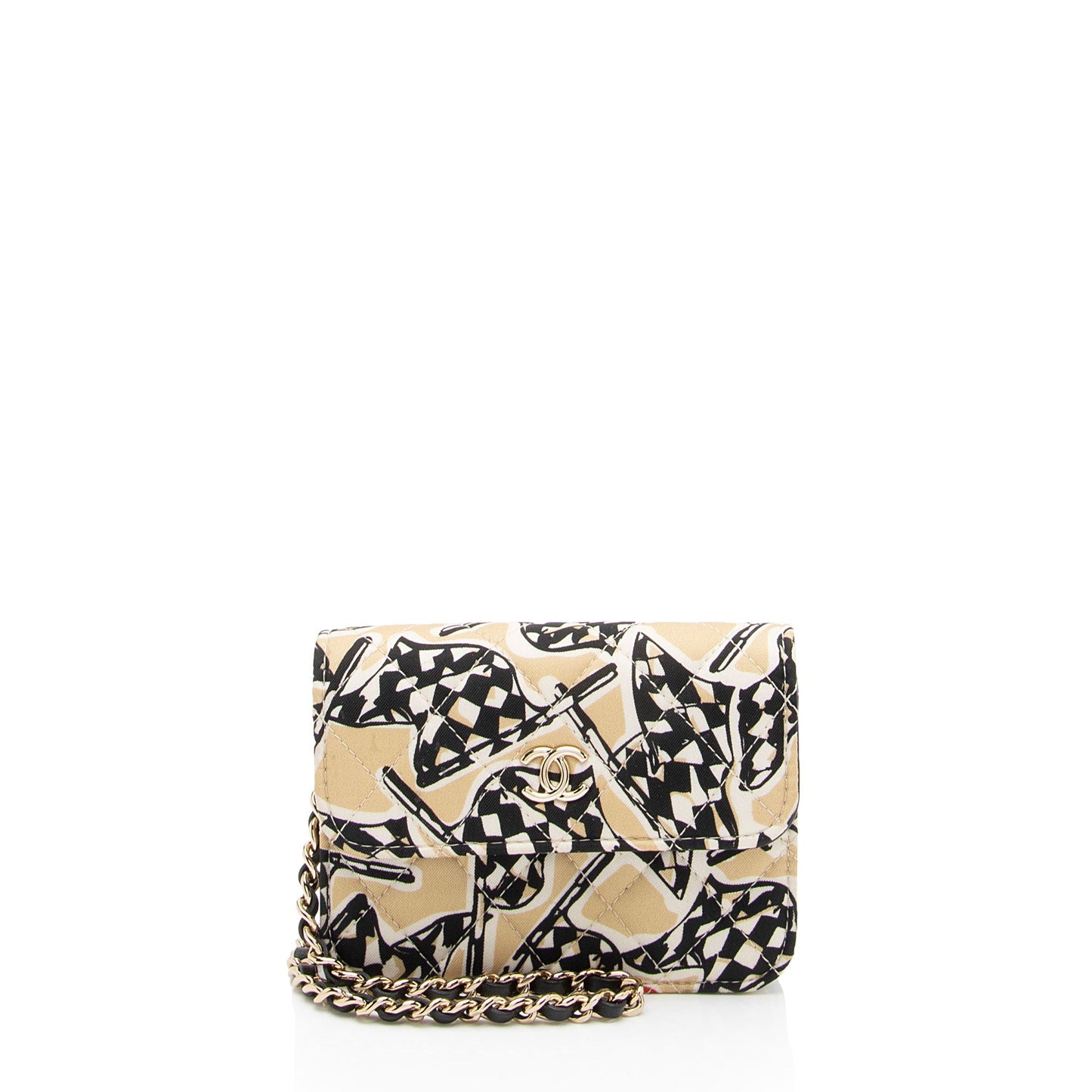 Chanel Check CC Flap on SHF-EUfiZA Canvas Wallet Case