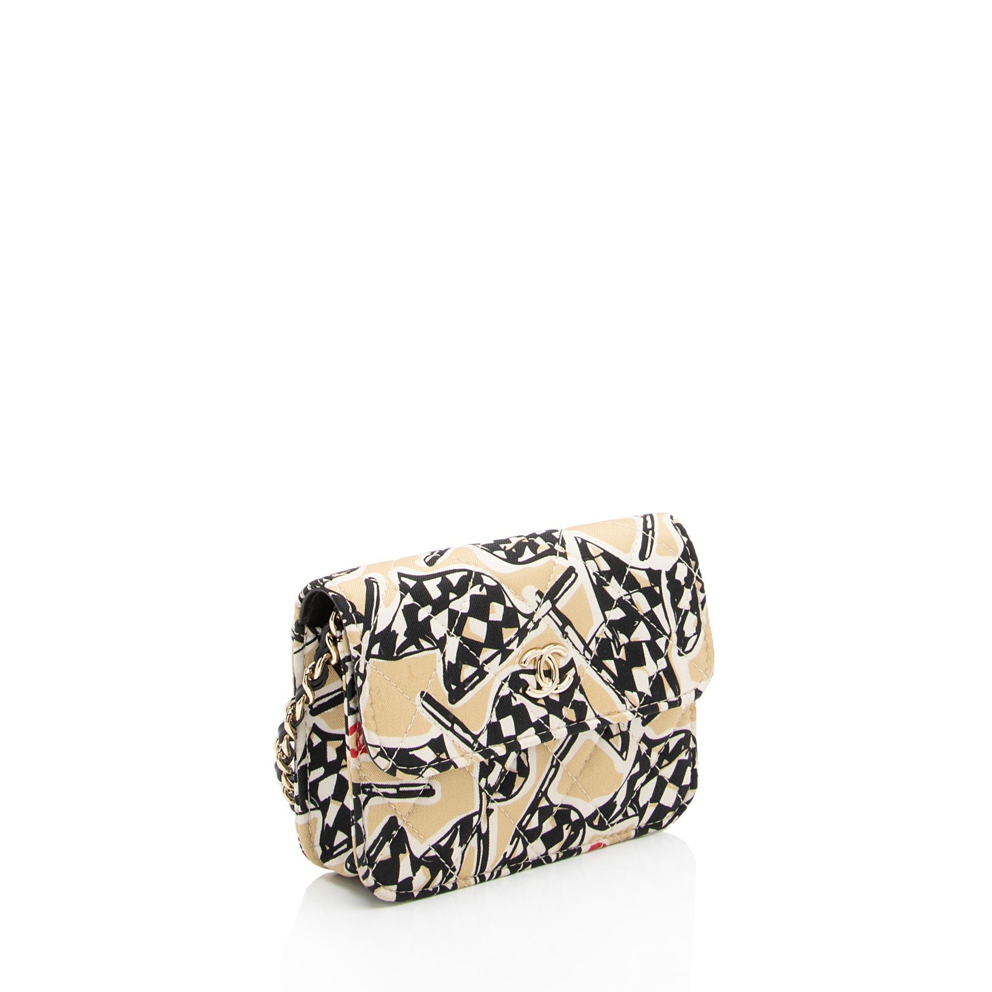 Chanel Check CC Flap on SHF-EUfiZA Canvas Wallet Case