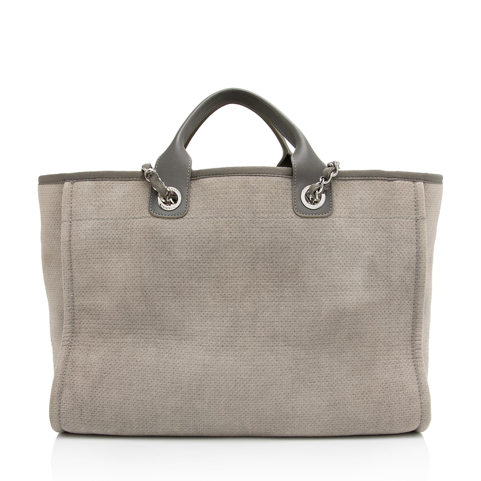 Chanel Deauville SHF-6z6SKD Canvas Tote Bag