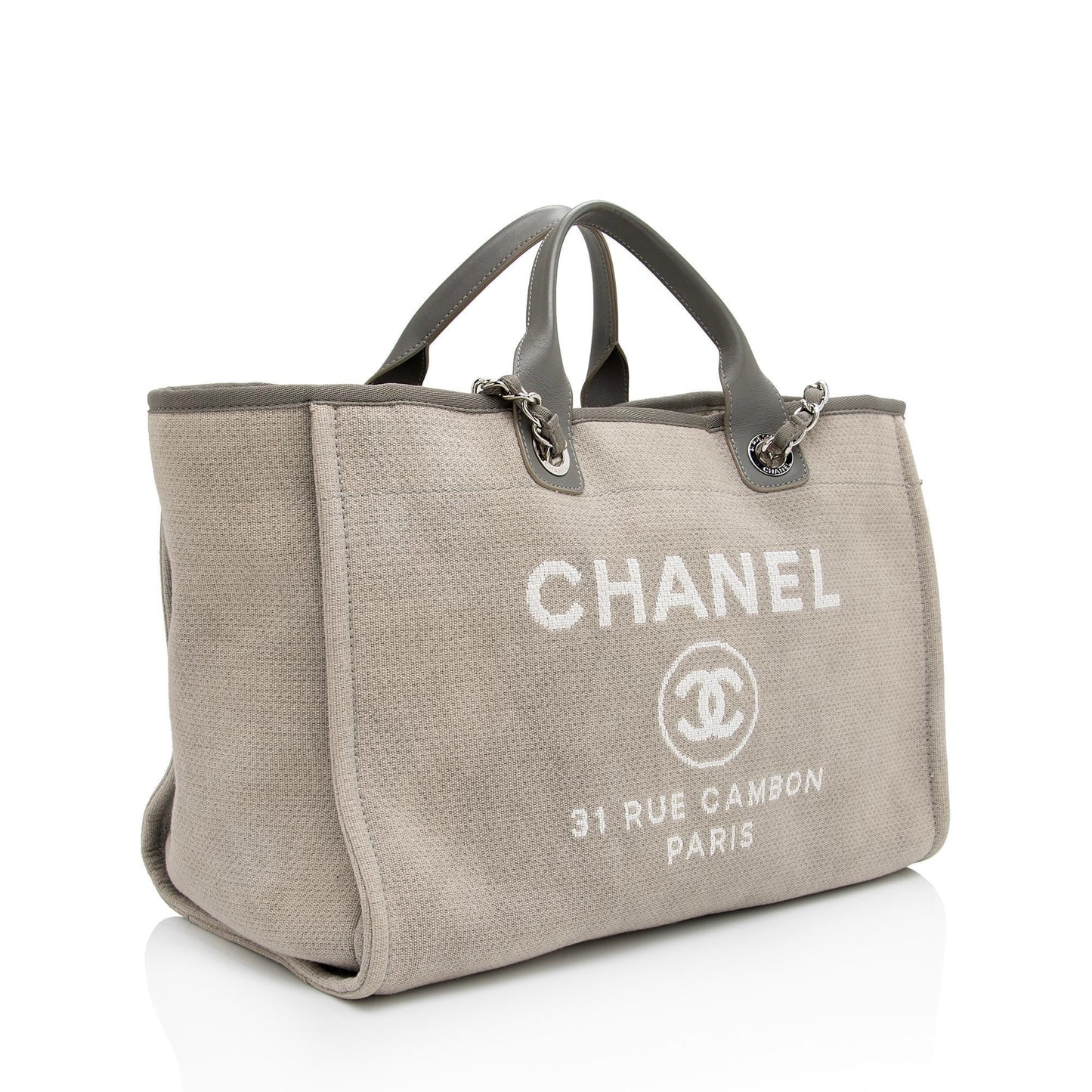 Chanel Deauville SHF-6z6SKD Canvas Tote Bag