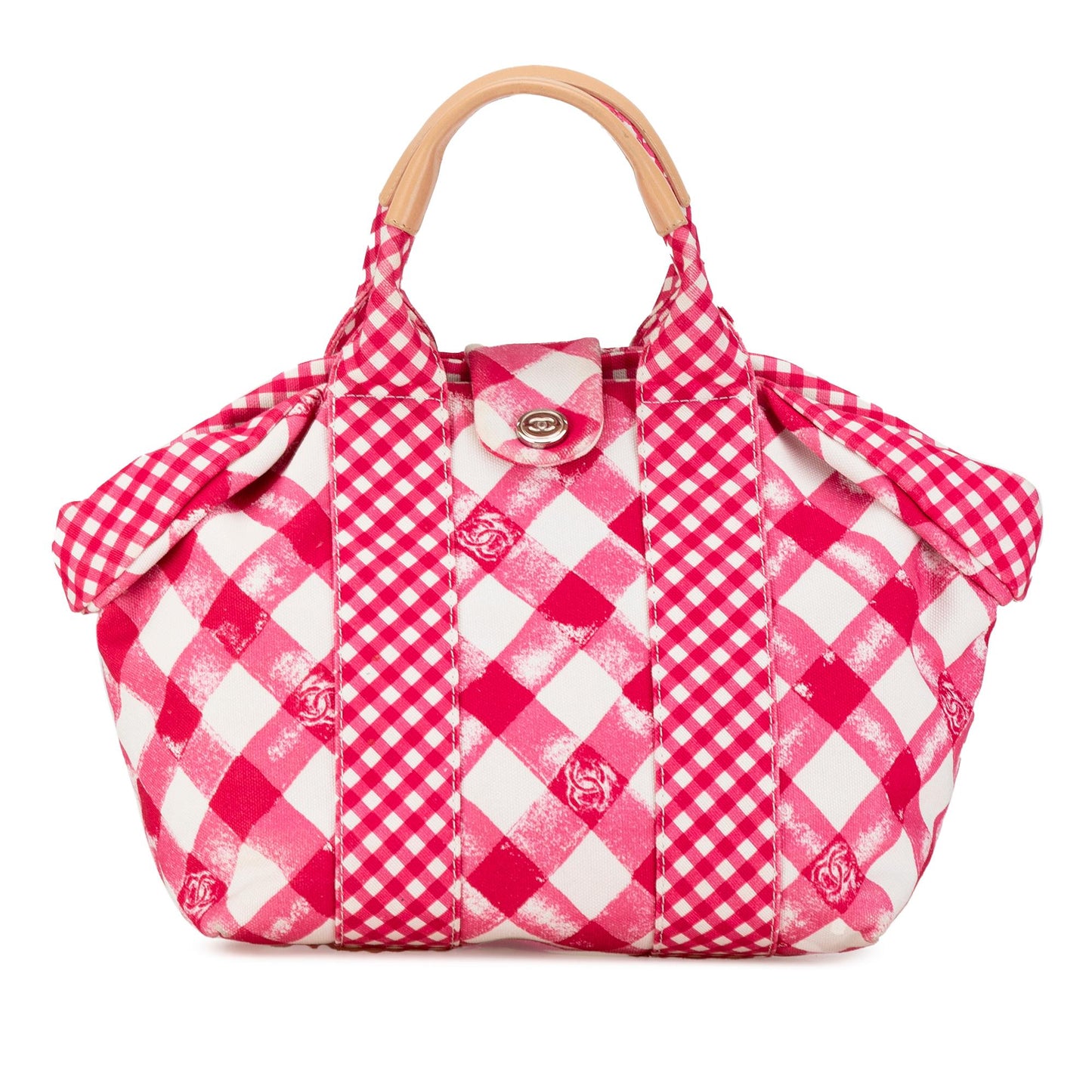 Chanel Gingham SHG-9EDbiZ Canvas Handbag