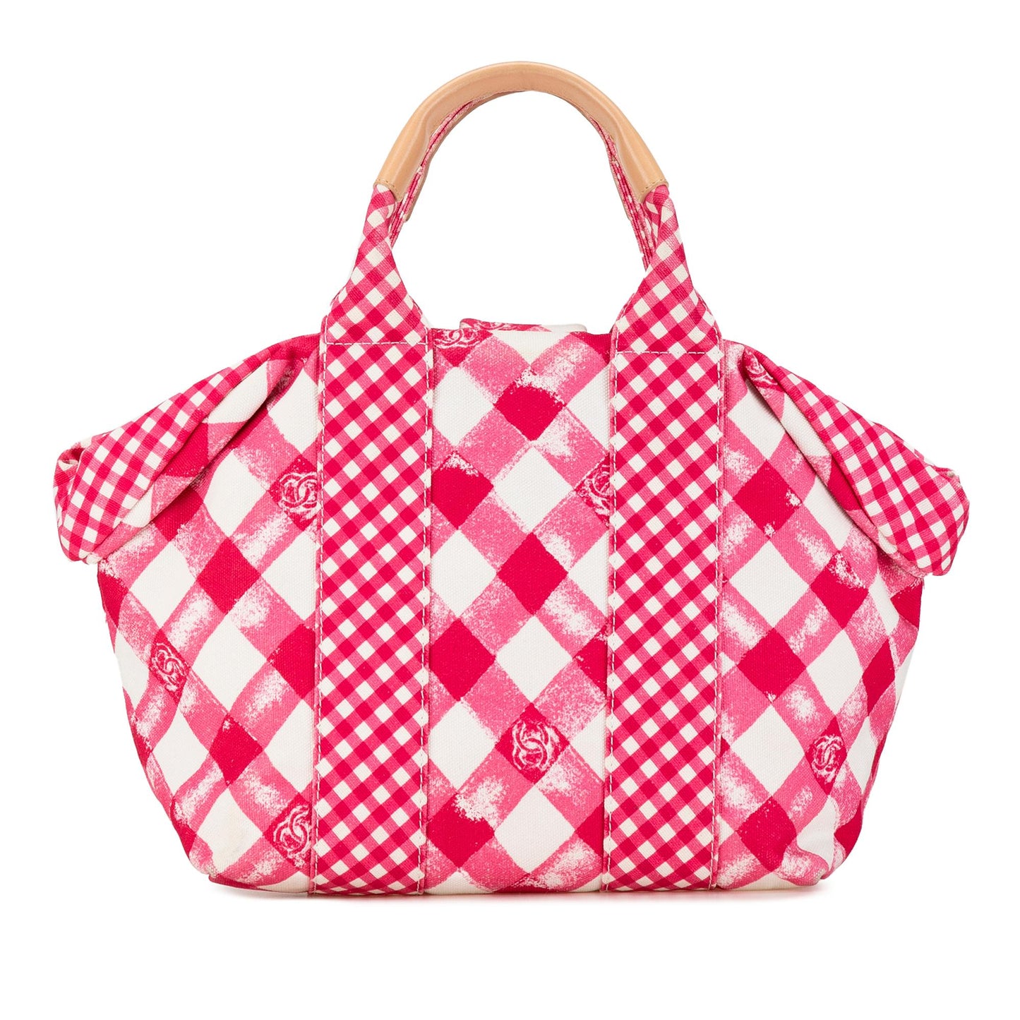 Chanel Gingham Canvas Handbag
