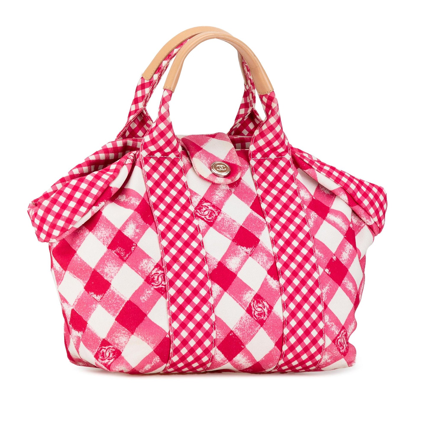 Chanel Gingham Canvas Handbag