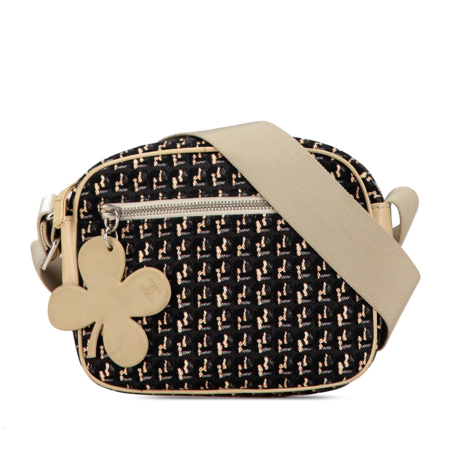 Chanel Lucky Clover Camera Canvas Crossbody Bag