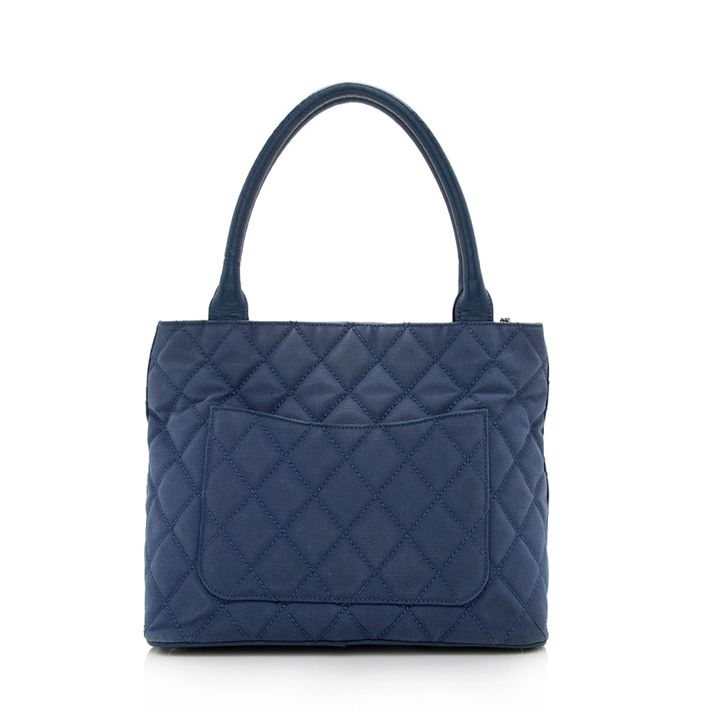 Chanel Medallion Tassel SHF Canvas Tote Bag
