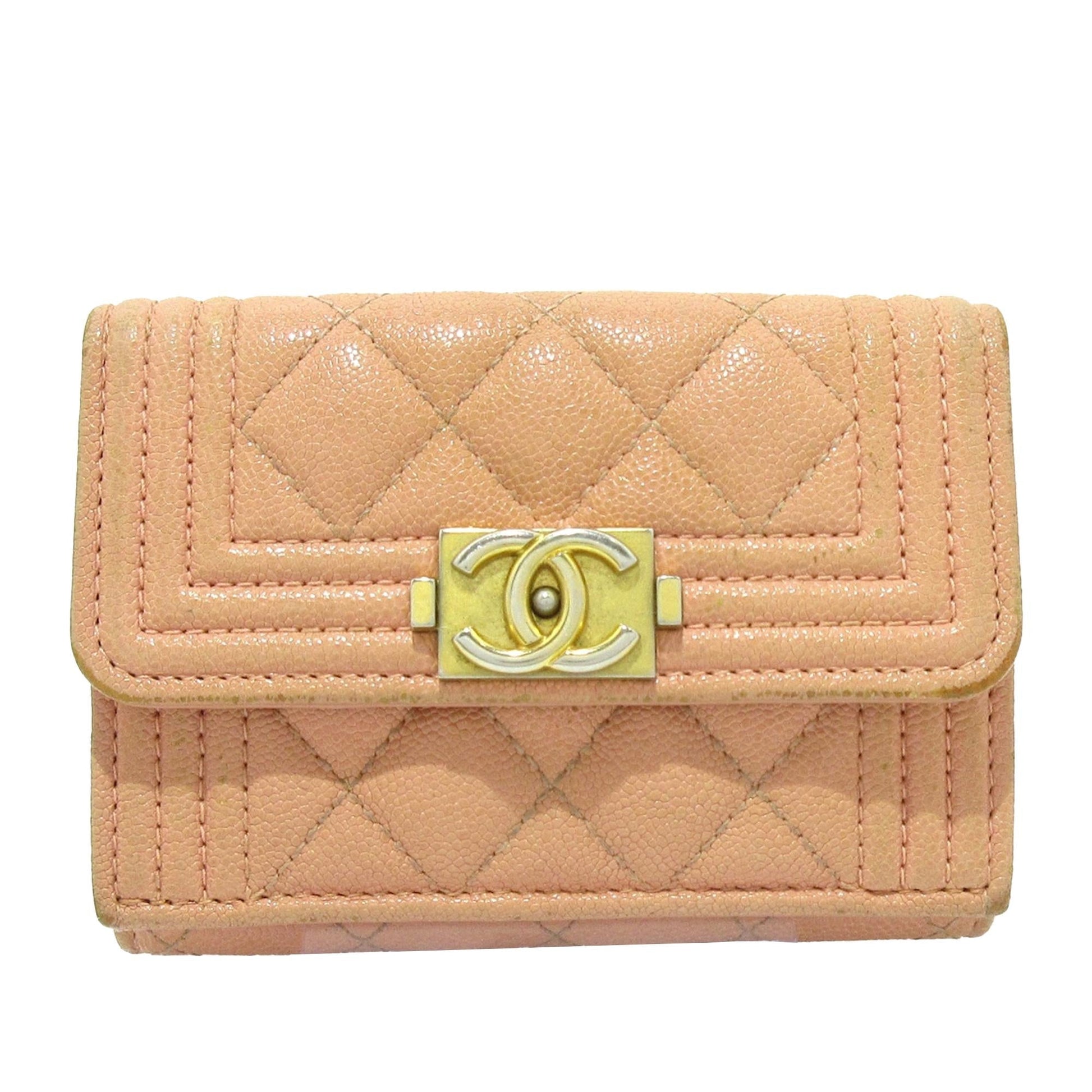 Chanel Caviar Boy Trifold Wallet (SHG-CQct9i)