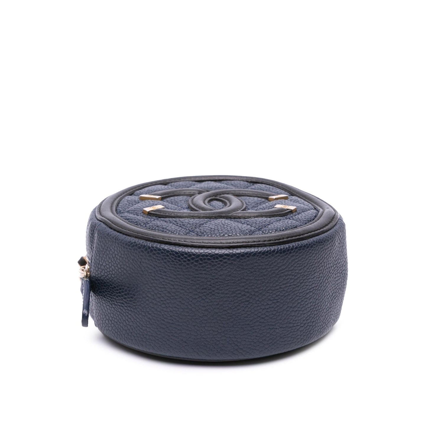 Chanel Caviar CC Filigree Round Crossbody Bag Bag 2
