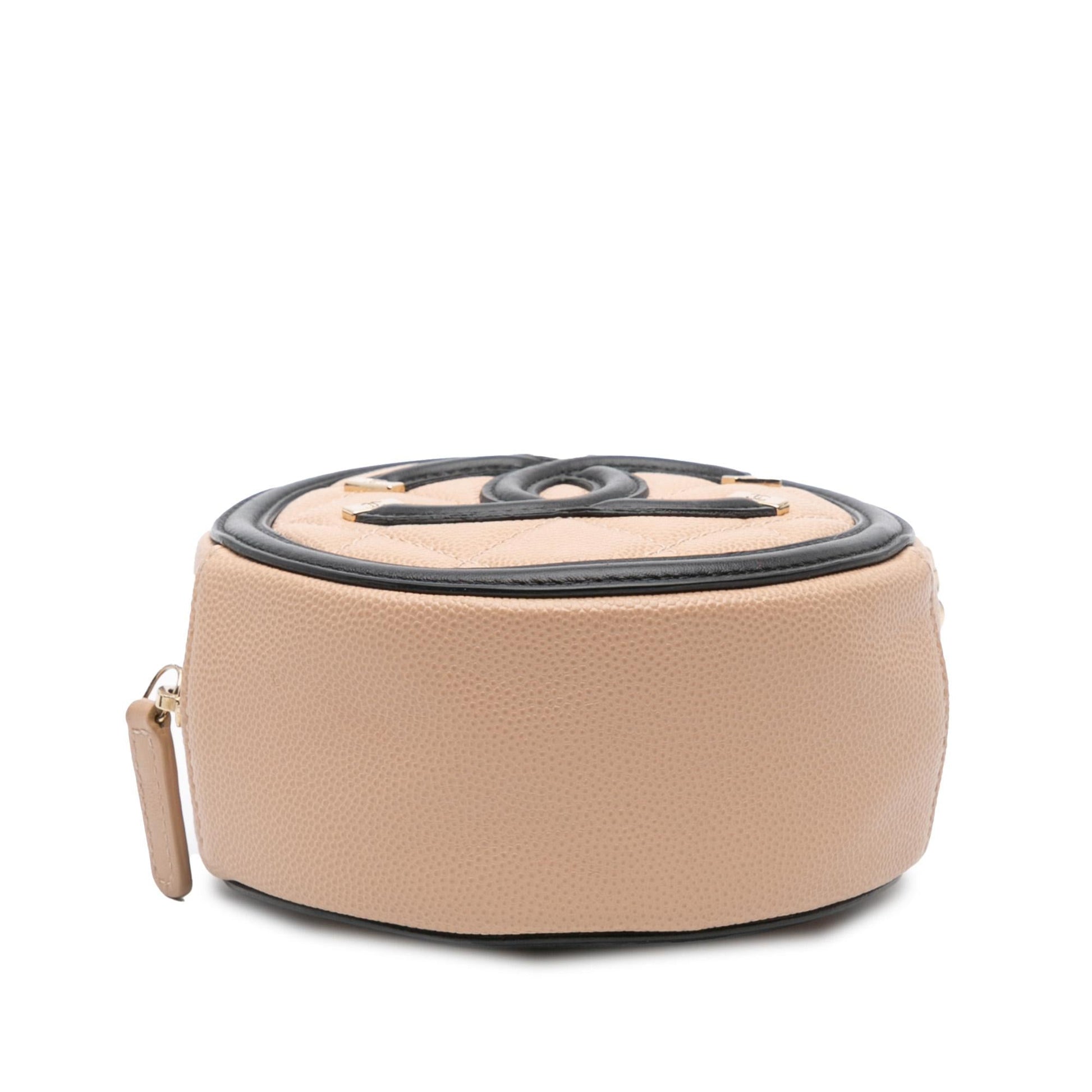 Chanel Caviar CC Filigree Round Crossbody Bag Crossbody 1