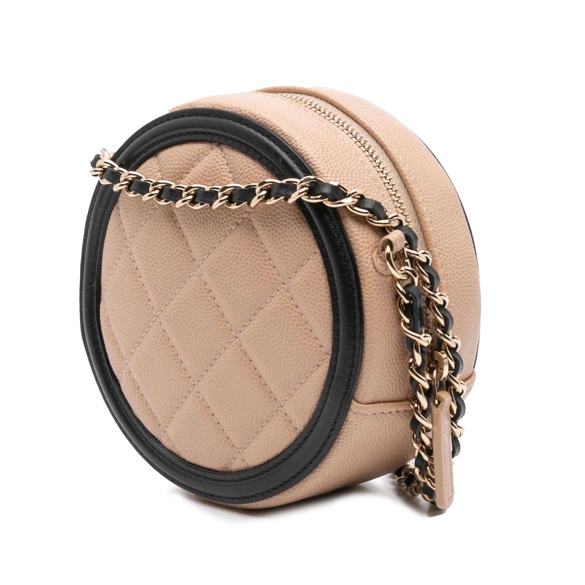 Chanel Caviar CC Filigree Round Crossbody Bag Crossbody 1