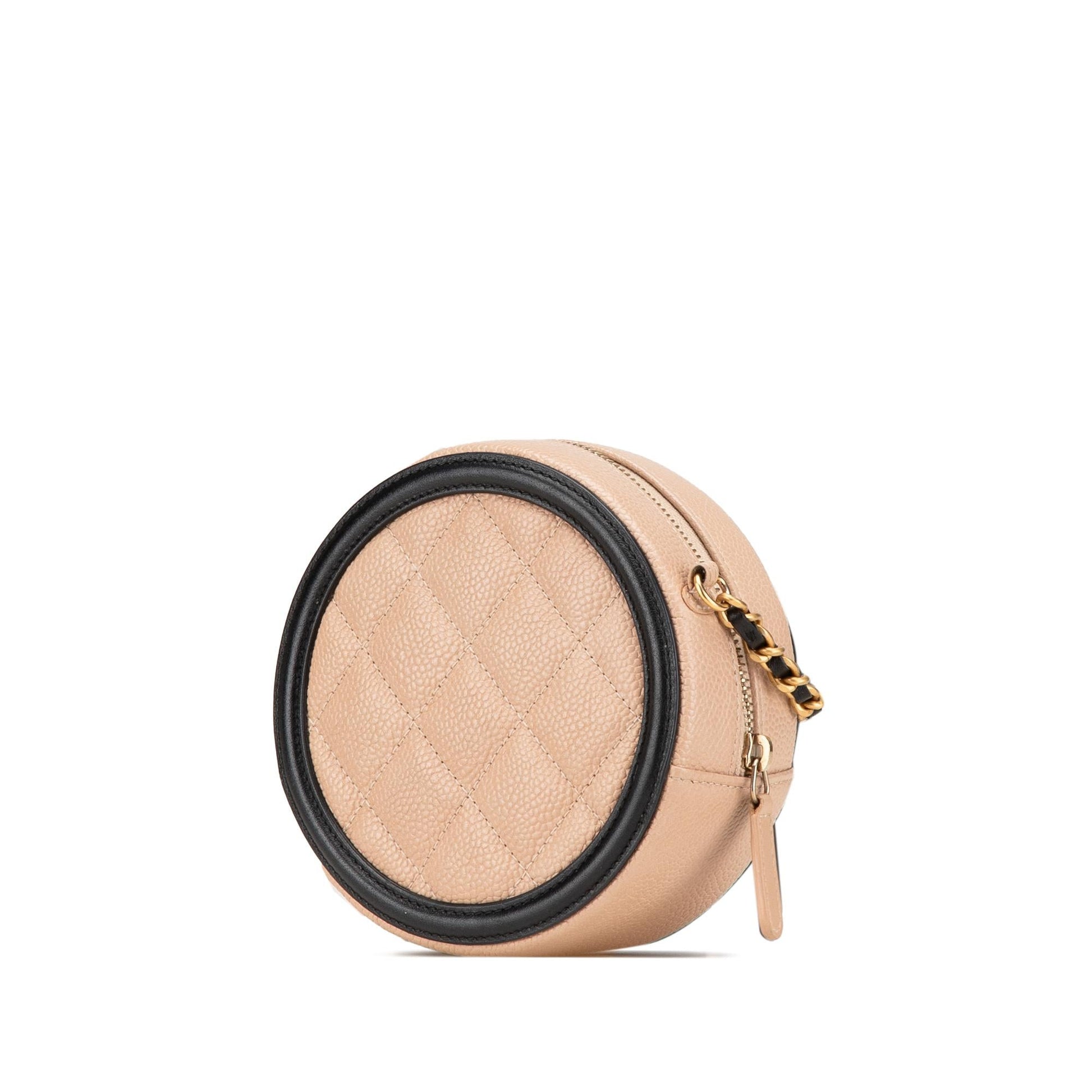 Chanel Caviar CC Filigree Round Crossbody Bag Crossbody 6