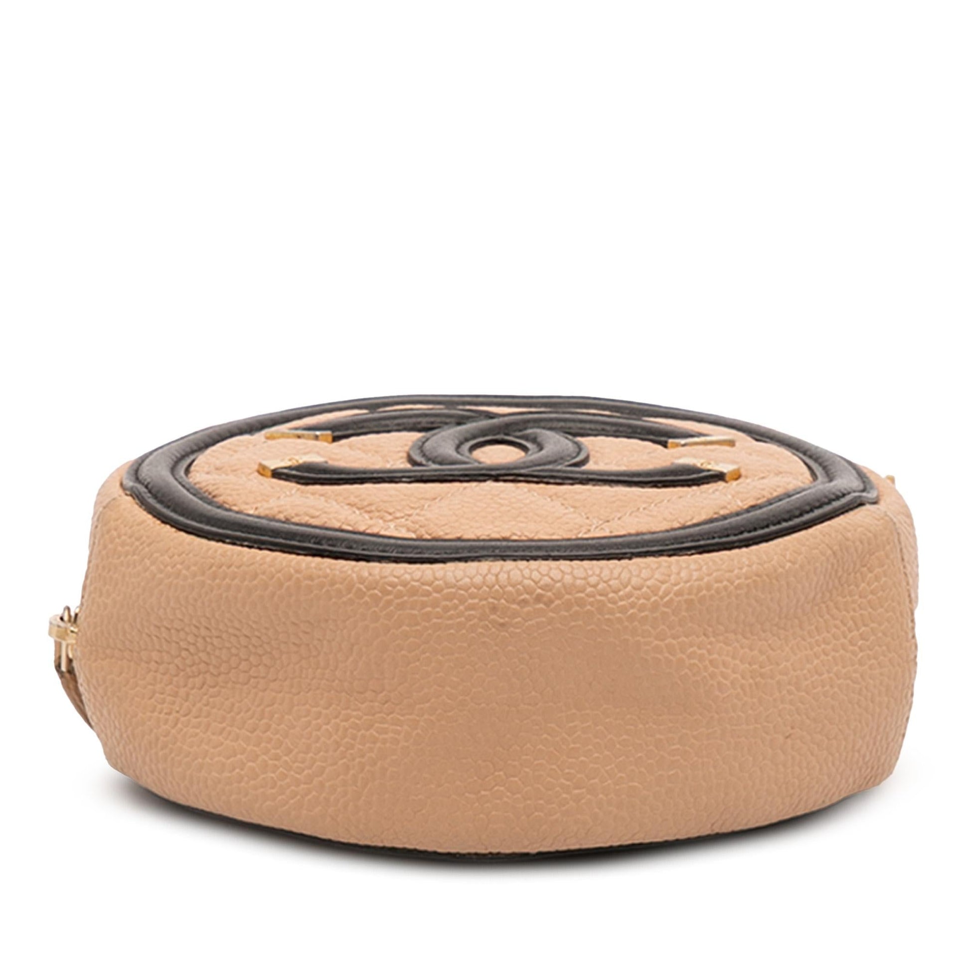Chanel Caviar CC Filigree Round Crossbody Bag Crossbody 8