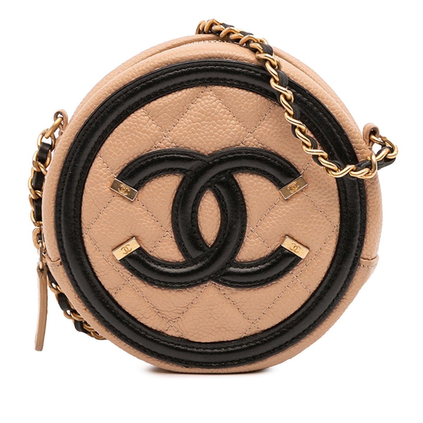 Chanel Caviar CC Filigree Round Crossbody Bag Crossbody 8