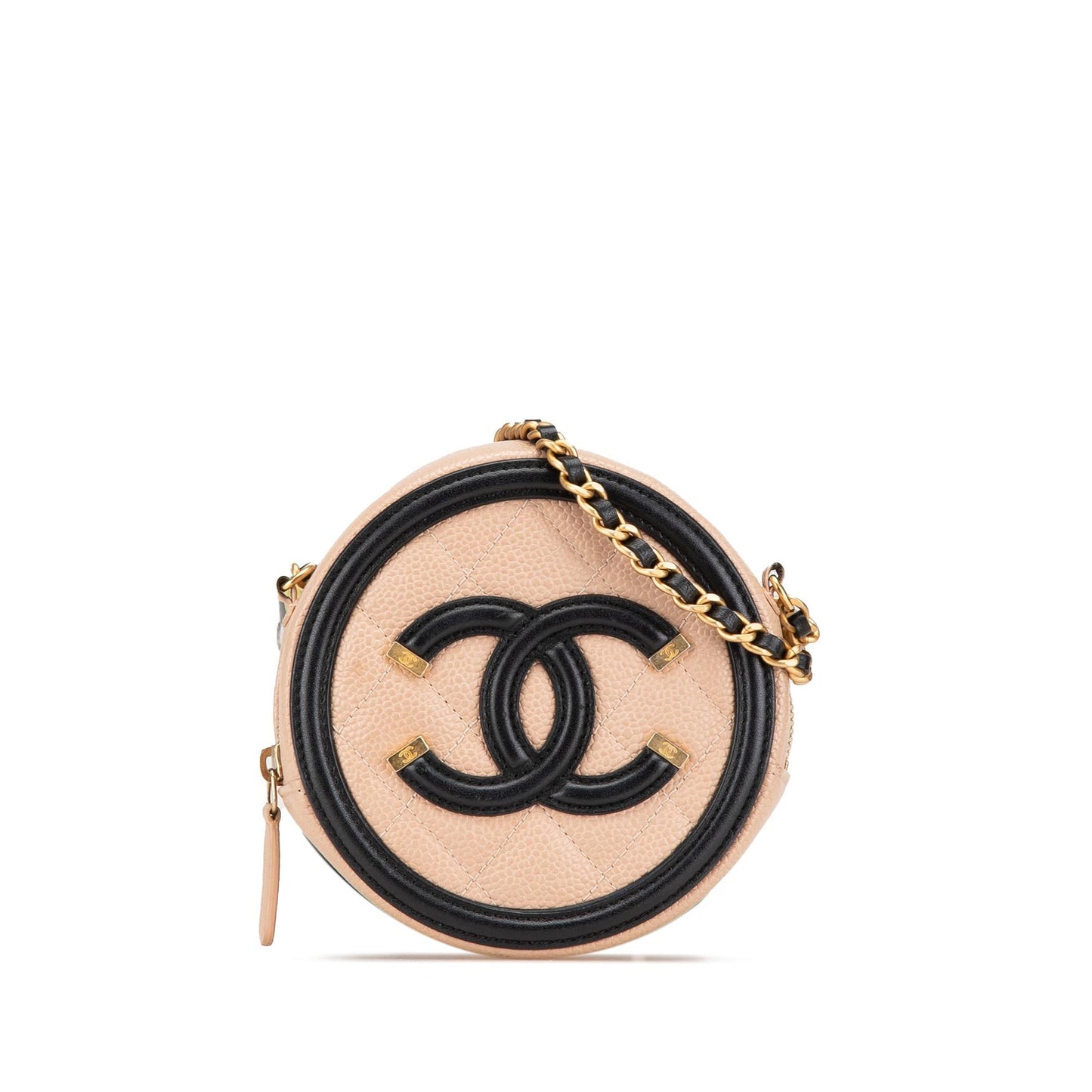 Chanel Caviar CC Filigree Round Crossbody Bag Crossbody 9
