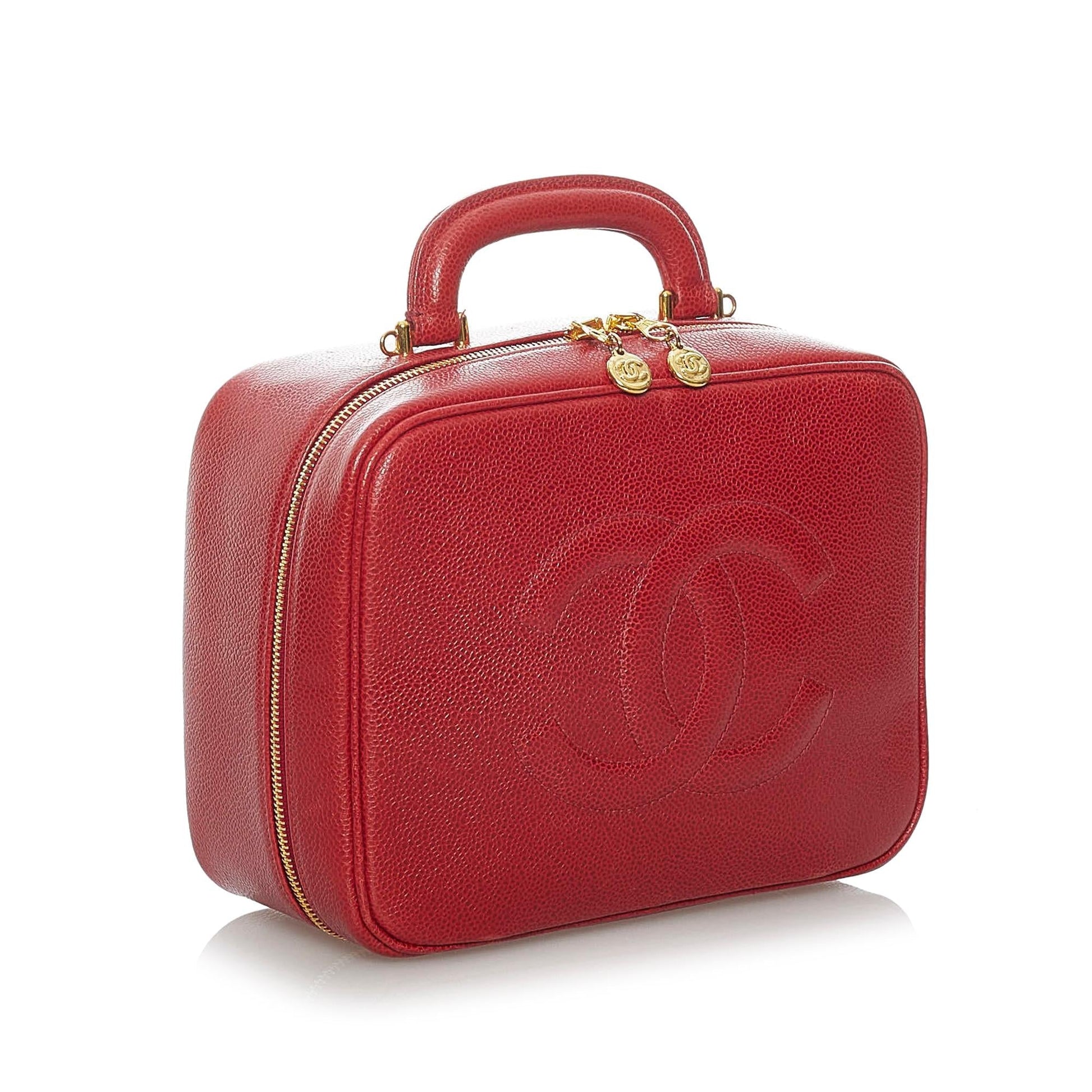 Chanel Caviar CC Lunch Box Vanity SHG-PrqR71 Handbag